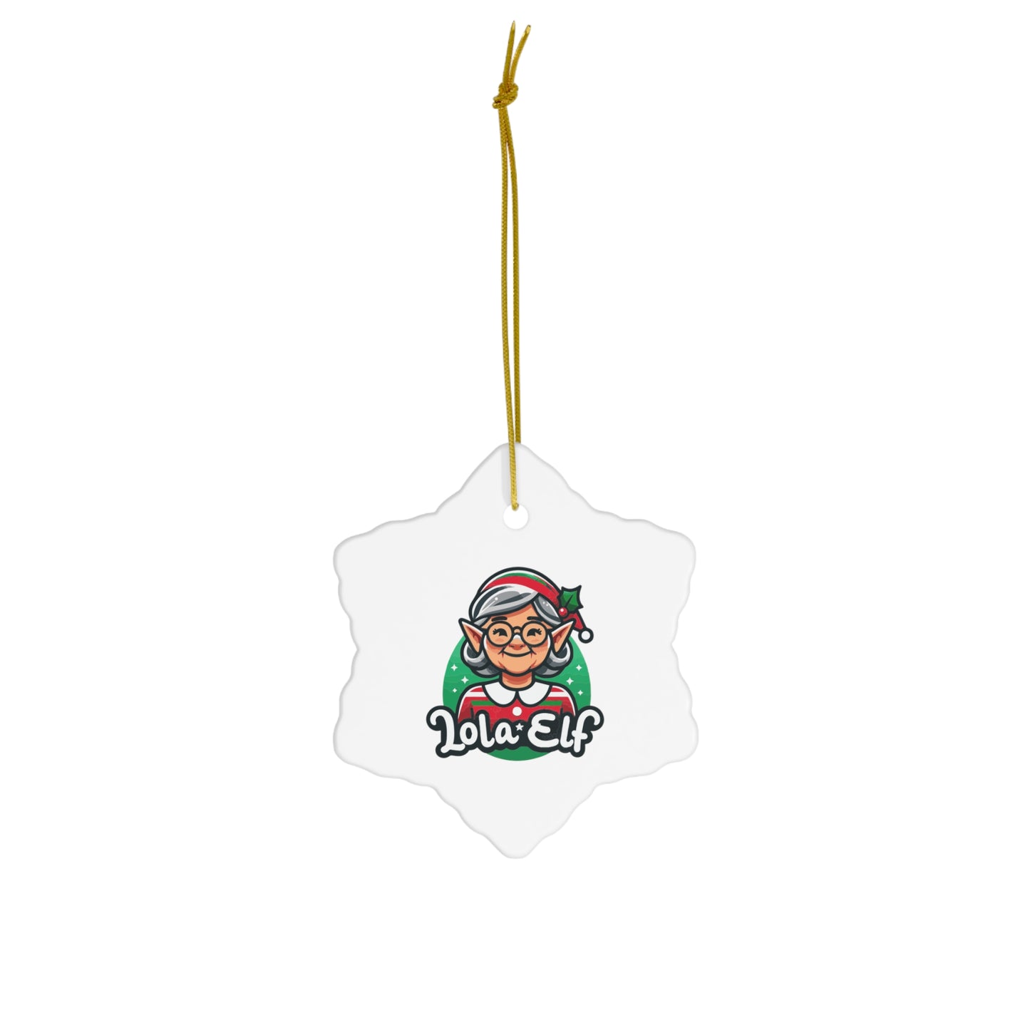 Lola Elf Ceramic Ornament, 4 Shapes