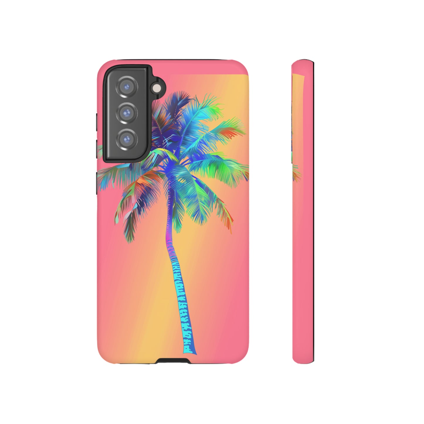 Palm Tree Pink Hawaiian Tropical Phone Case, 808, Island Tropics, Wireless Compatible, Protective Cell Phone Case for iPhone, Samsung, Pixel