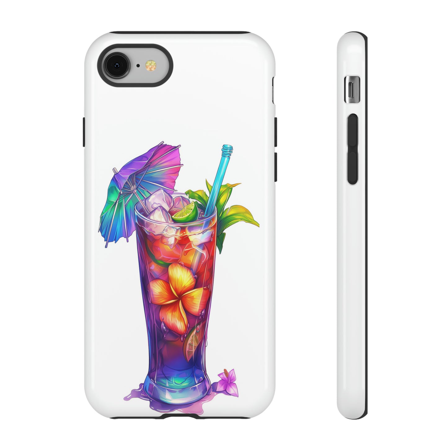 Mai Tai Cocktail Hawaiian Tropical Phone Case, 808, Island Tropics, Wireless Compatible, Protective Cell Phone Case iPhone, Samsung, Pixel