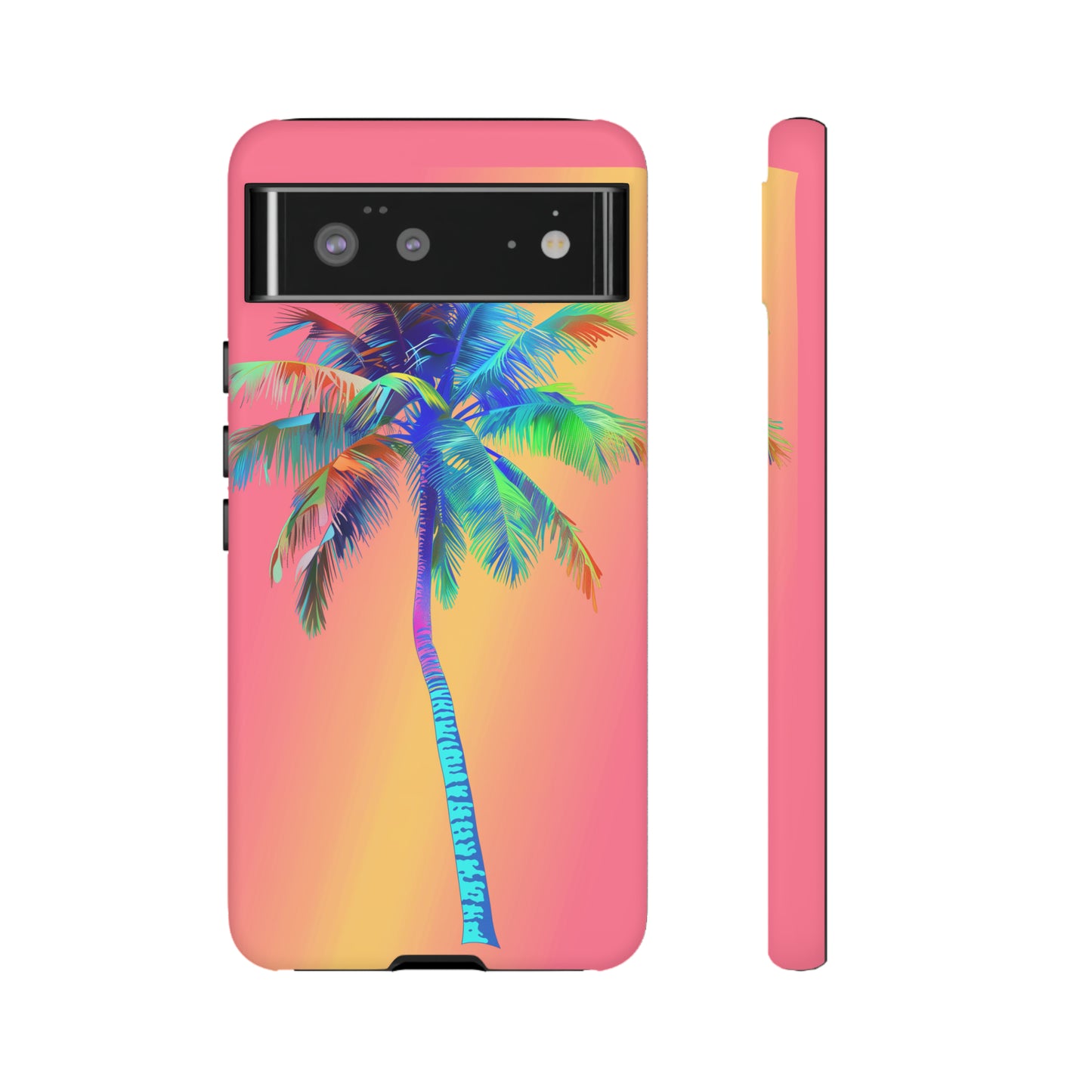 Palm Tree Pink Hawaiian Tropical Phone Case, 808, Island Tropics, Wireless Compatible, Protective Cell Phone Case for iPhone, Samsung, Pixel