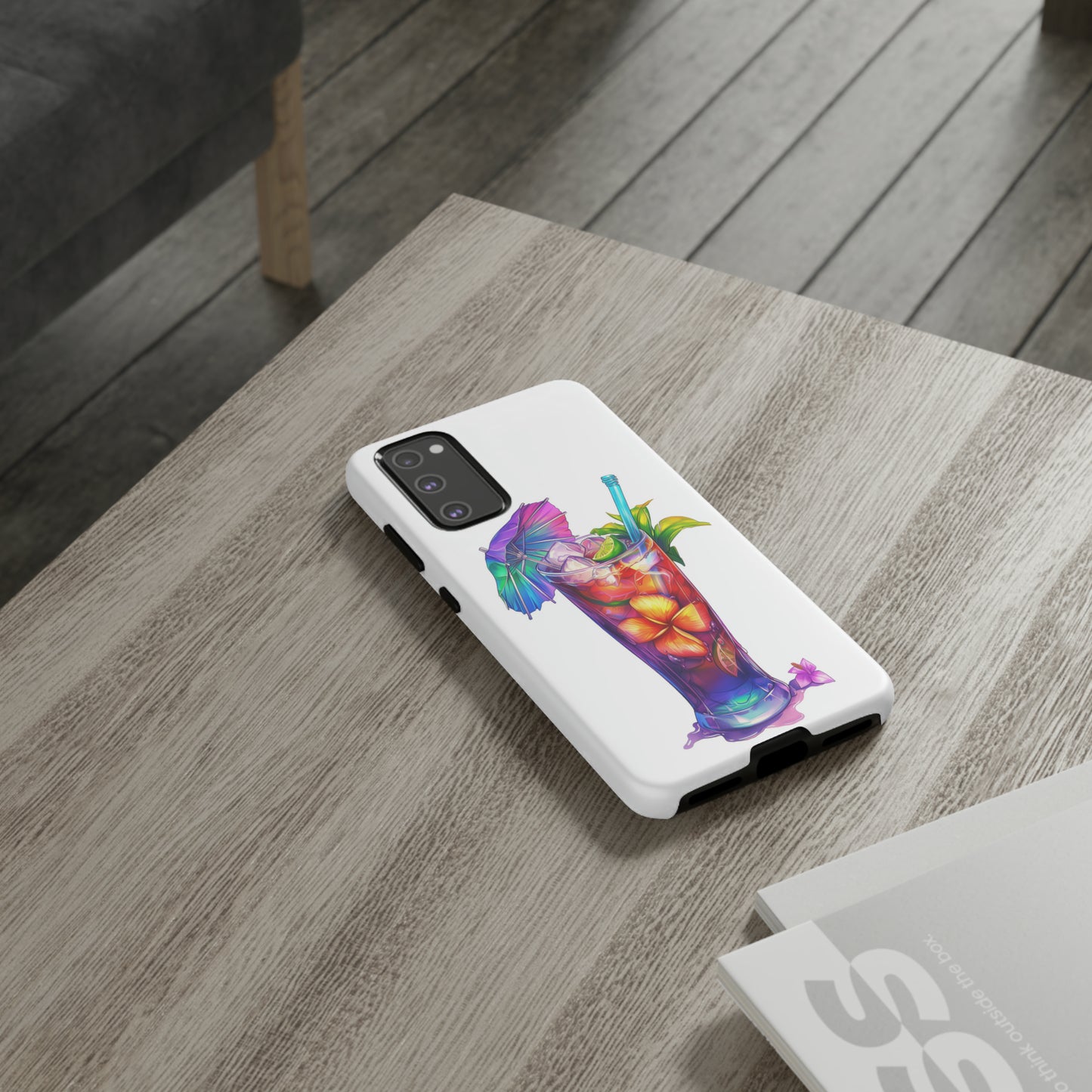Mai Tai Cocktail Hawaiian Tropical Phone Case, 808, Island Tropics, Wireless Compatible, Protective Cell Phone Case iPhone, Samsung, Pixel