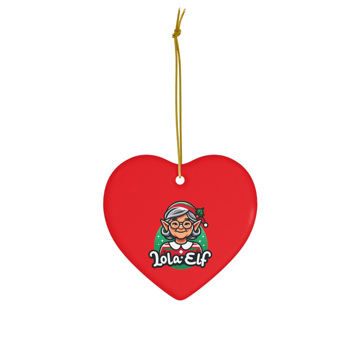 Lola Elf Ceramic Ornament, 4 Shapes