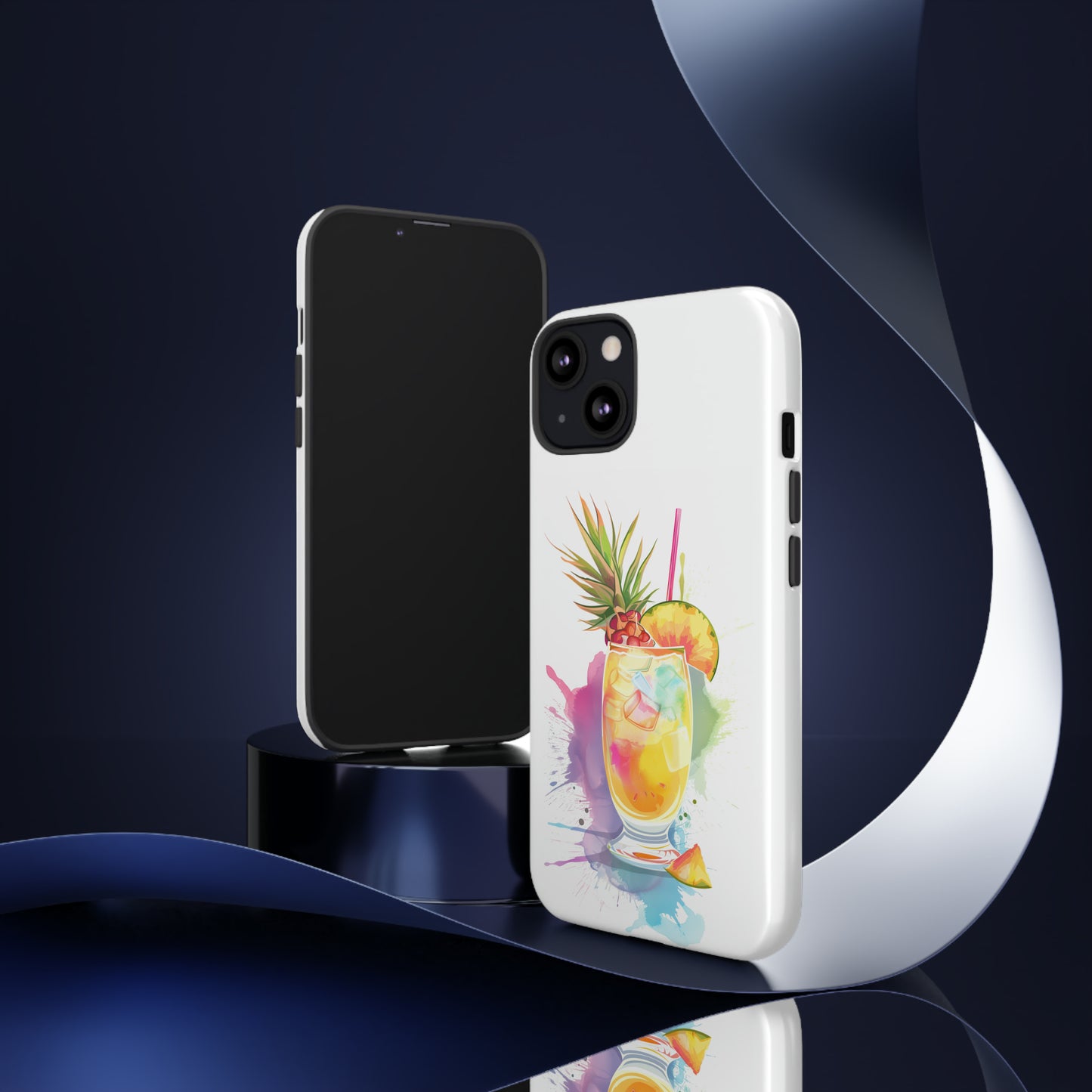Pina Colada Cocktail Hawaiian Tropical Phone Case, Island Tropics, Wireless Compatible, Protective Cell Phone Case iPhone, Samsung, Pixel