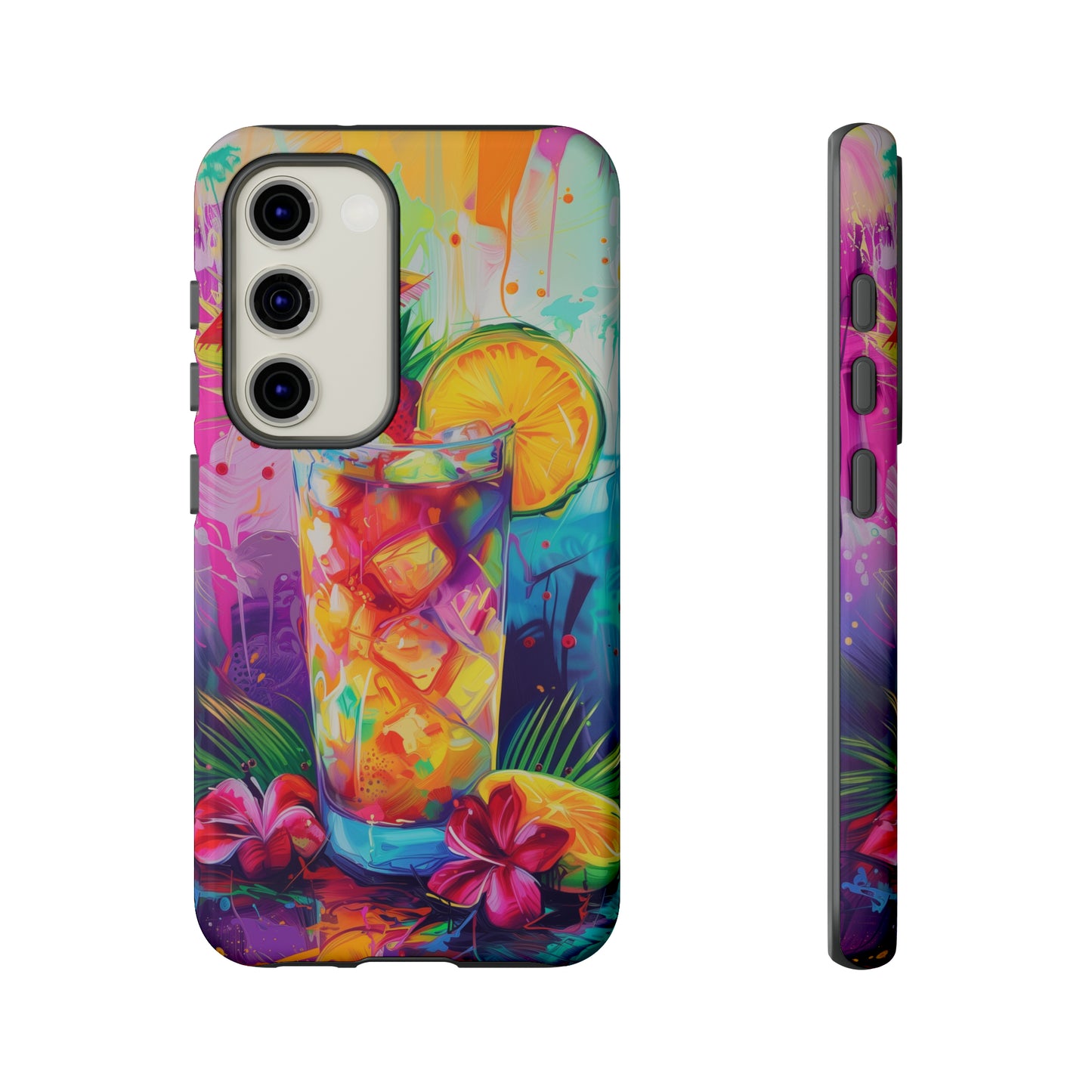 Mai Tai Cocktail Hawaiian Tropical Phone Case, 808, Island Tropics, Wireless Compatible, Protective Cell Phone Case iPhone, Samsung, Pixel