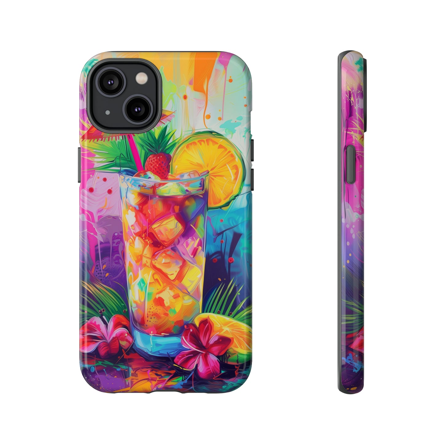 Mai Tai Cocktail Hawaiian Tropical Phone Case, 808, Island Tropics, Wireless Compatible, Protective Cell Phone Case iPhone, Samsung, Pixel