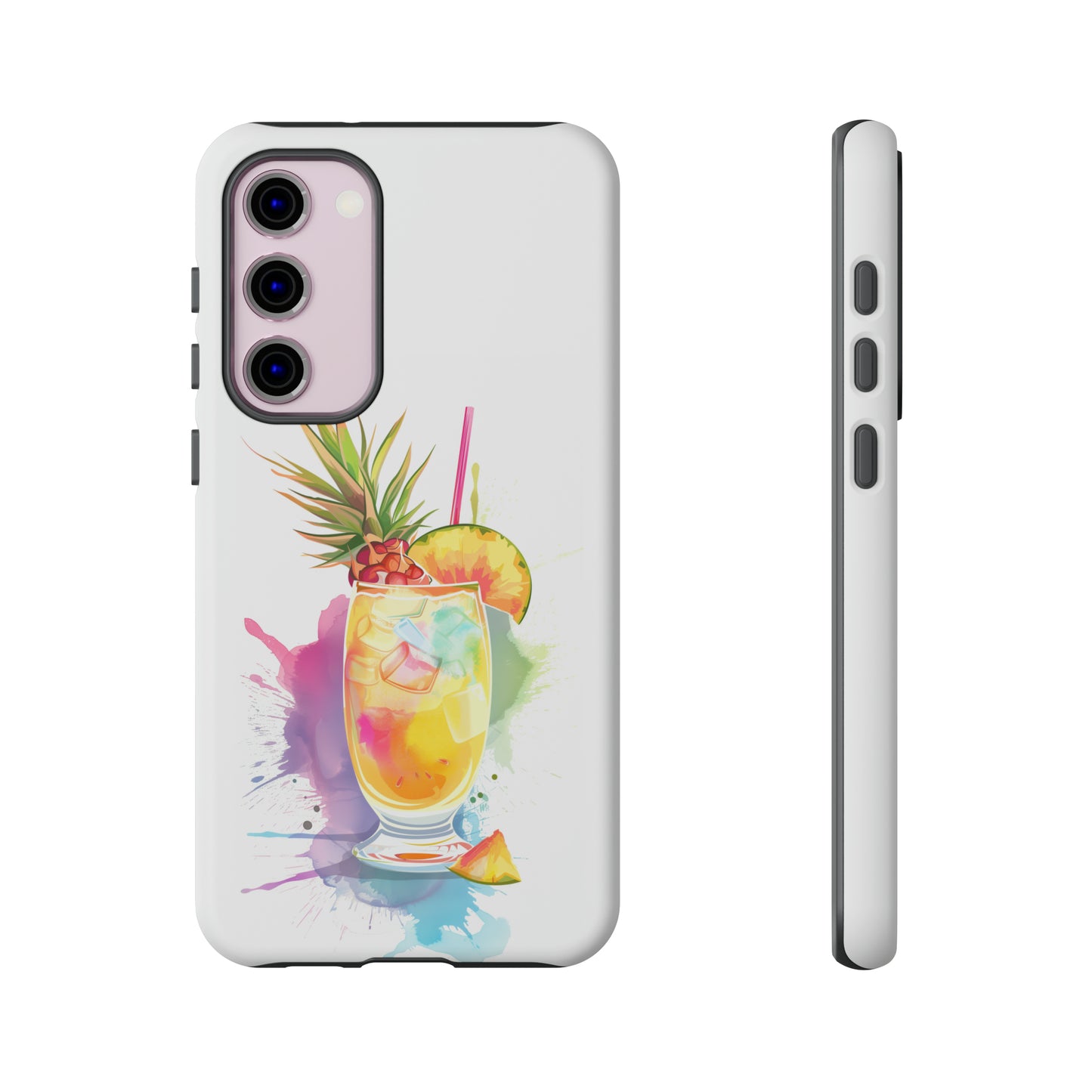 Pina Colada Cocktail Hawaiian Tropical Phone Case, Island Tropics, Wireless Compatible, Protective Cell Phone Case iPhone, Samsung, Pixel