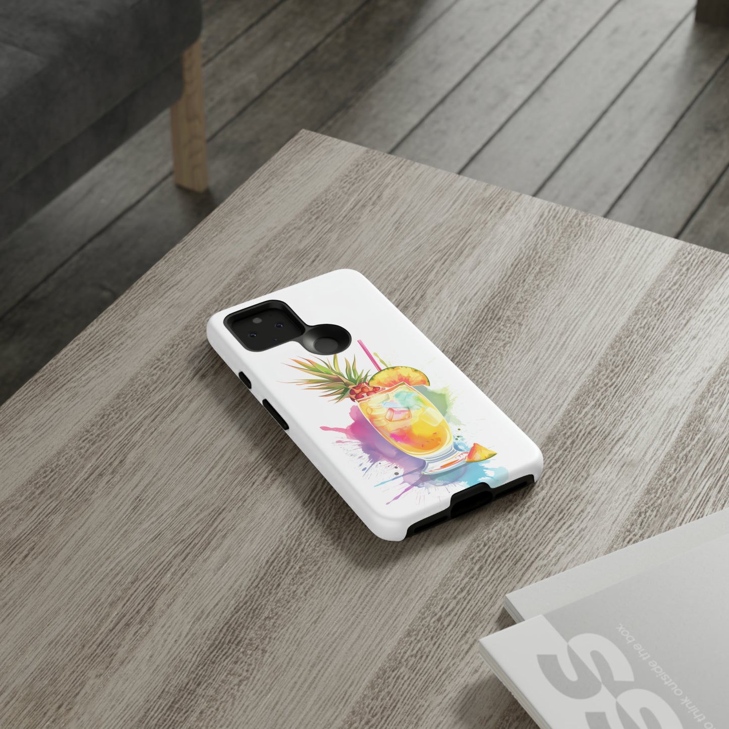 Pina Colada Cocktail Hawaiian Tropical Phone Case, Island Tropics, Wireless Compatible, Protective Cell Phone Case iPhone, Samsung, Pixel