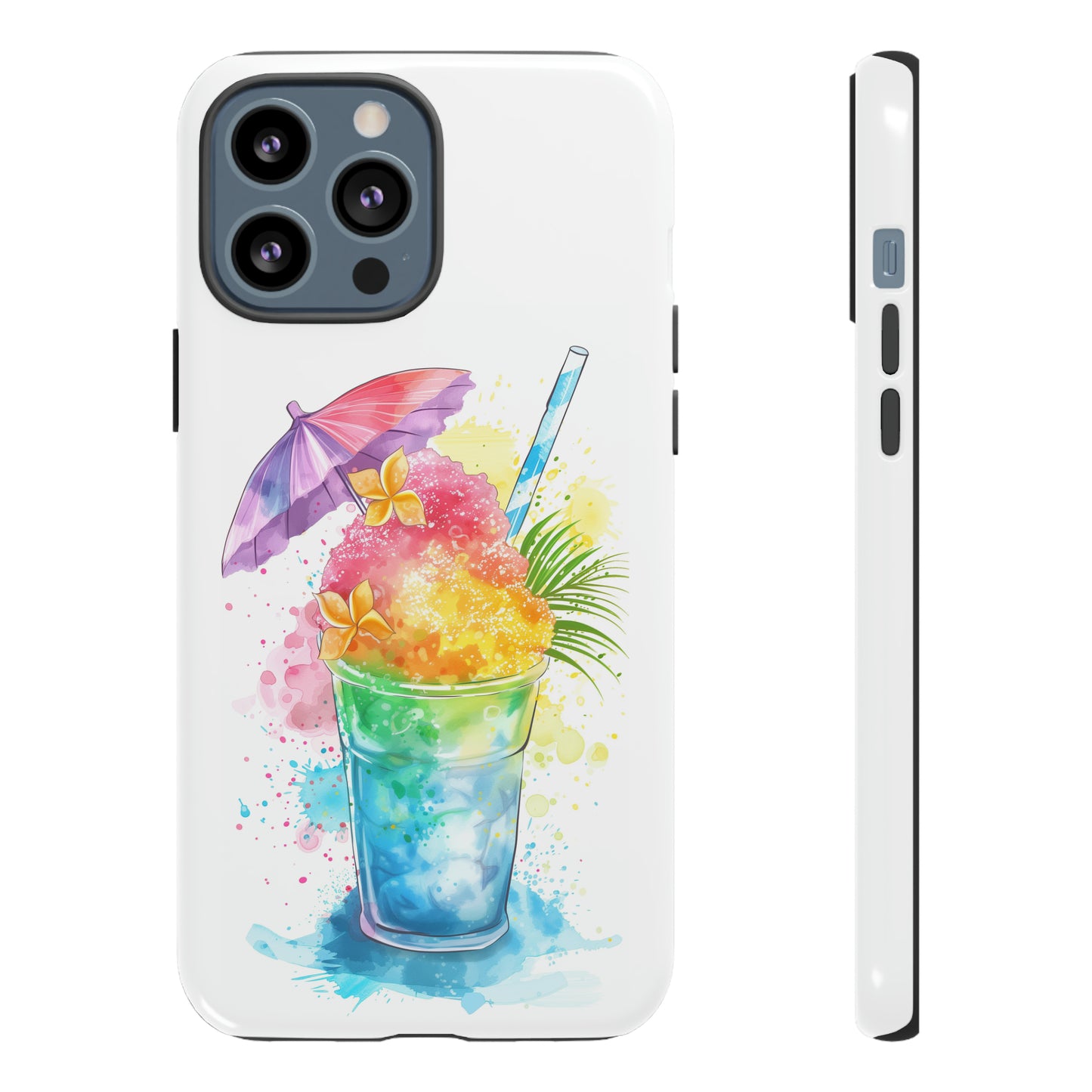 Shave Ice Plumeria Hawaiian Tropical Phone Case, 808, Island Tropics, Wireless Compatible, Protective Cell Phone Case iPhone, Samsung, Pixel