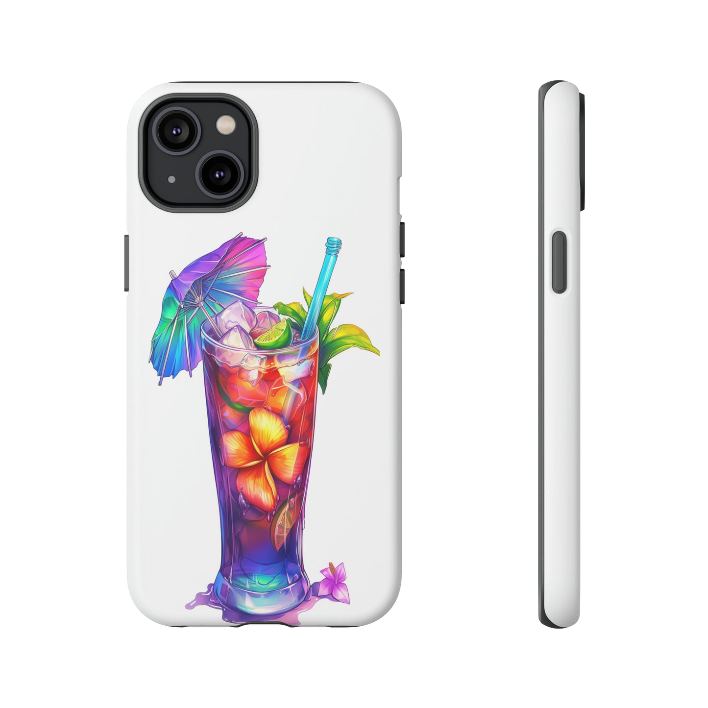 Mai Tai Cocktail Hawaiian Tropical Phone Case, 808, Island Tropics, Wireless Compatible, Protective Cell Phone Case iPhone, Samsung, Pixel
