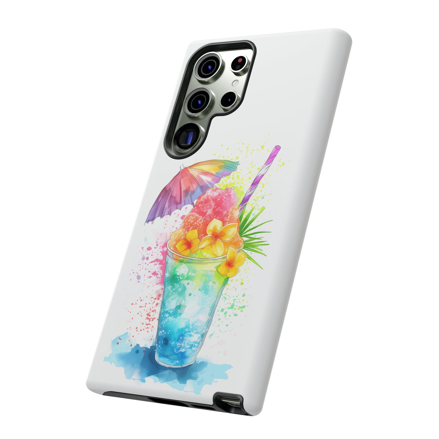 Shave Ice Plumerias Hawaiian Tropical Phone Case, 808, Island Tropics, Wireless Compatible, Protective Cell Case iPhone, Samsung, Pixel