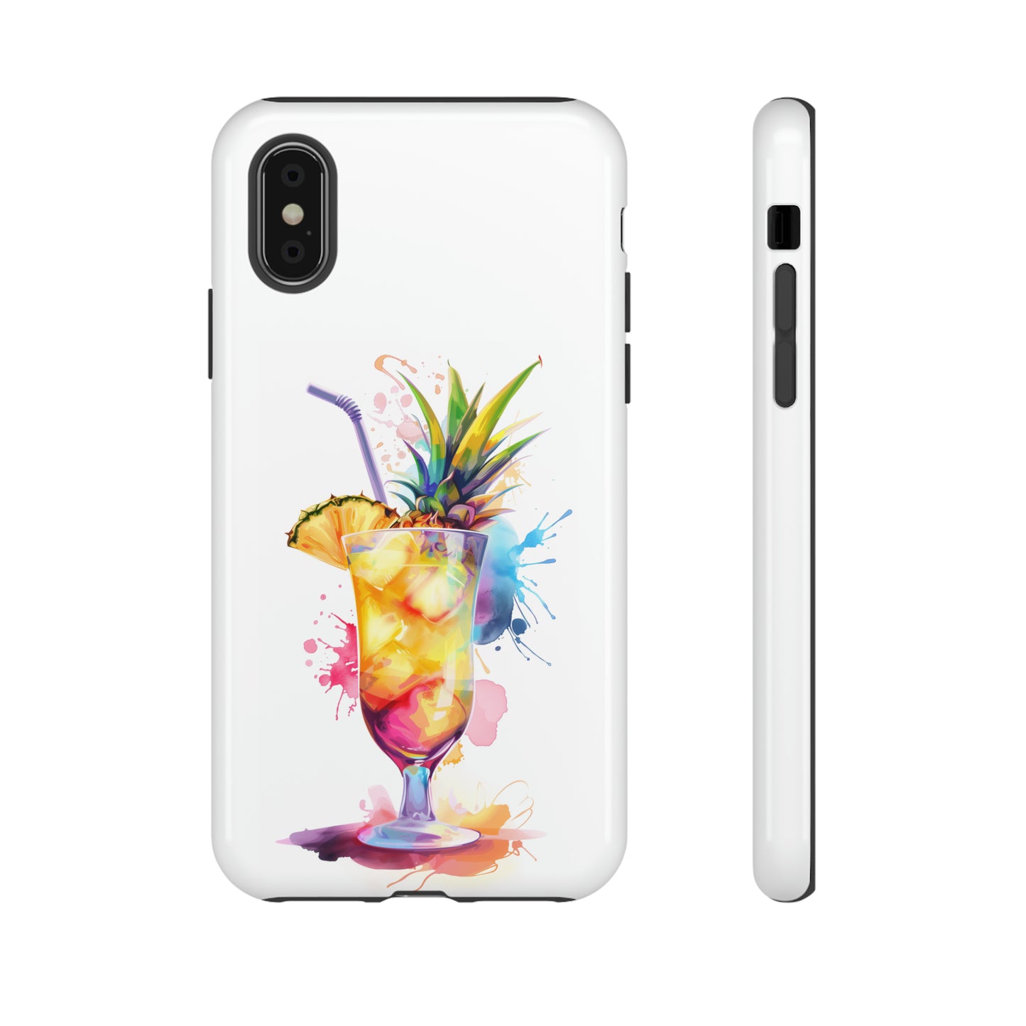Pina Colada Cocktail Hawaiian Tropical Phone Case, Island Tropics, Wireless Compatible, Protective Cell Phone Case iPhone, Samsung, Pixel