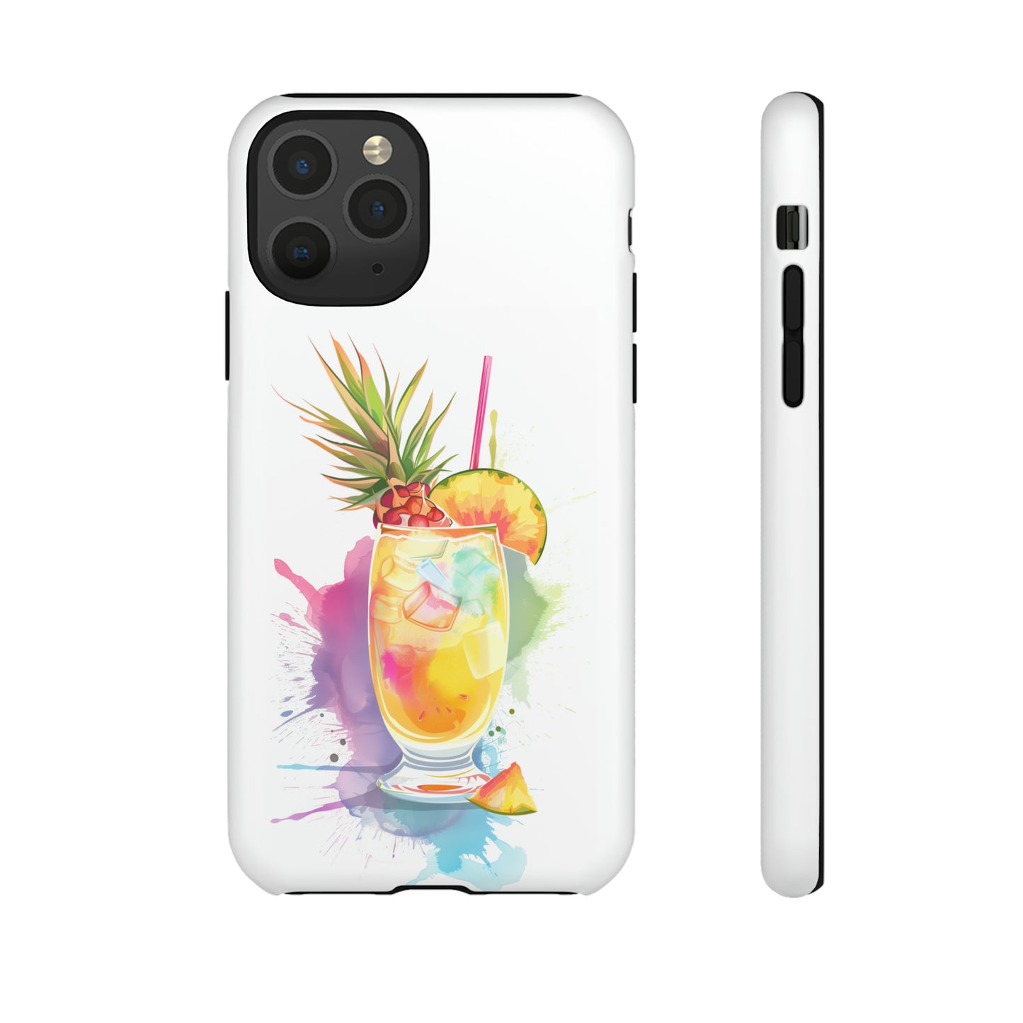 Pina Colada Cocktail Hawaiian Tropical Phone Case, Island Tropics, Wireless Compatible, Protective Cell Phone Case iPhone, Samsung, Pixel