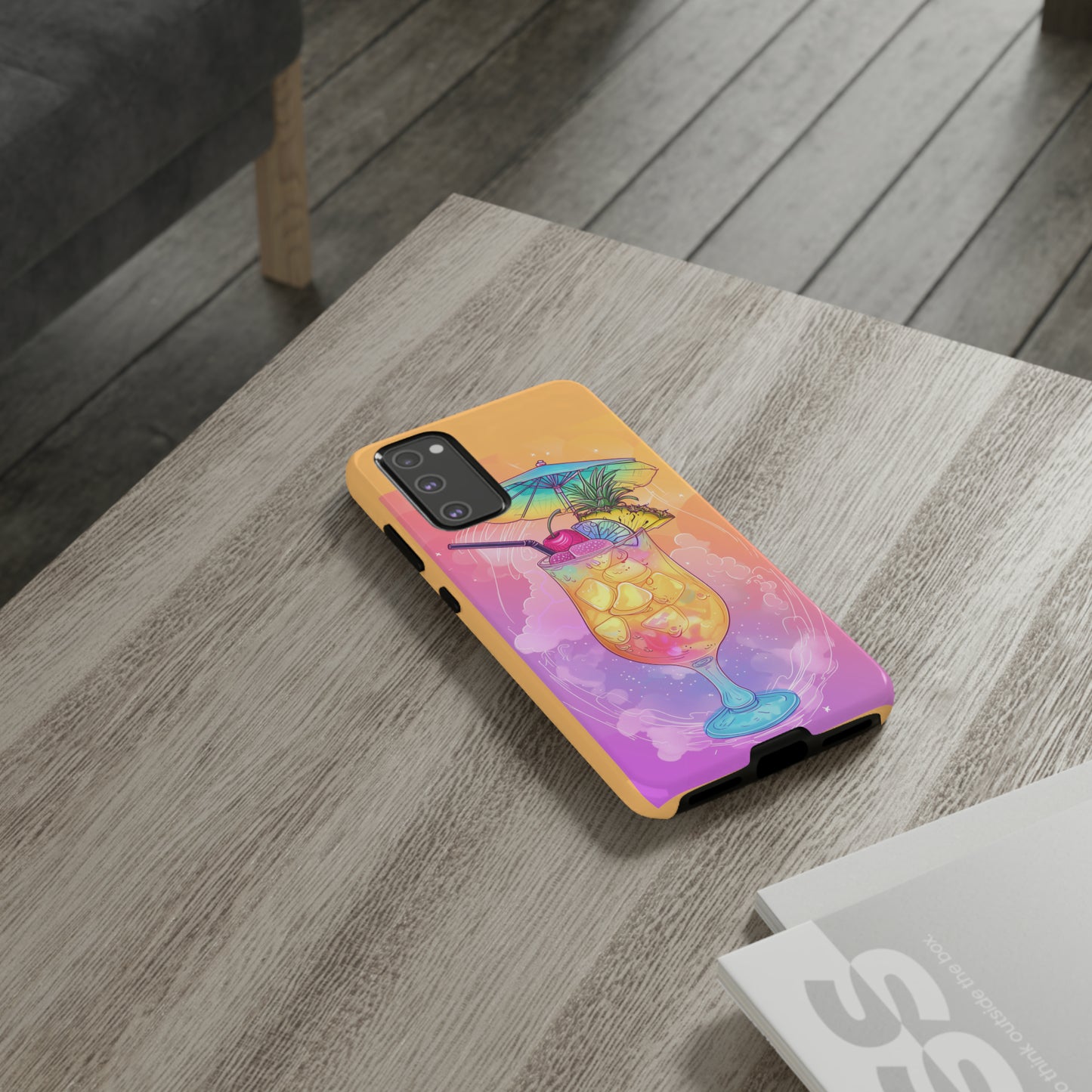 Pina Colada Cocktail Hawaiian Tropical Phone Case, Island Tropics, Wireless Compatible, Protective Cell Phone Case iPhone, Samsung, Pixel