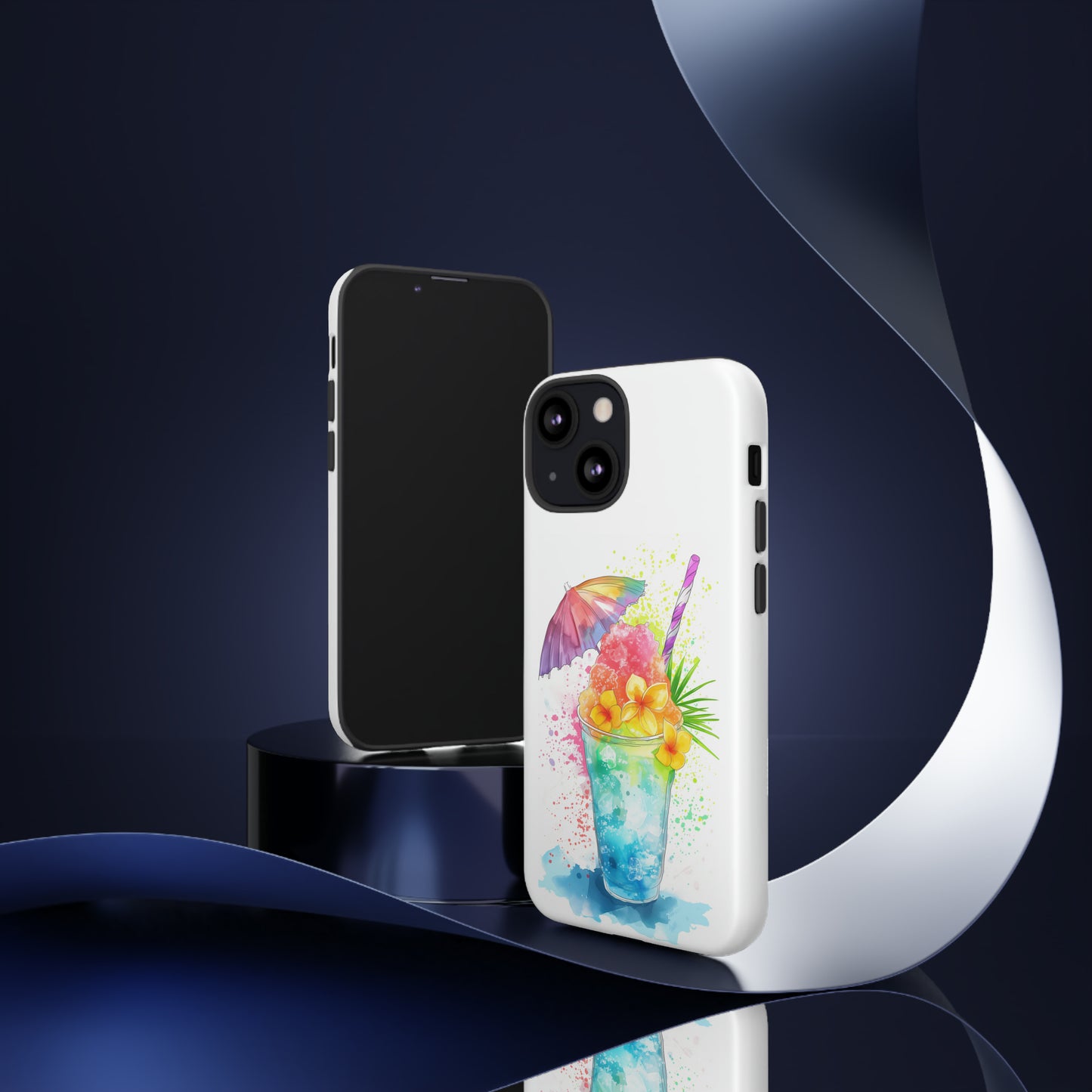 Shave Ice Plumerias Hawaiian Tropical Phone Case, 808, Island Tropics, Wireless Compatible, Protective Cell Case iPhone, Samsung, Pixel