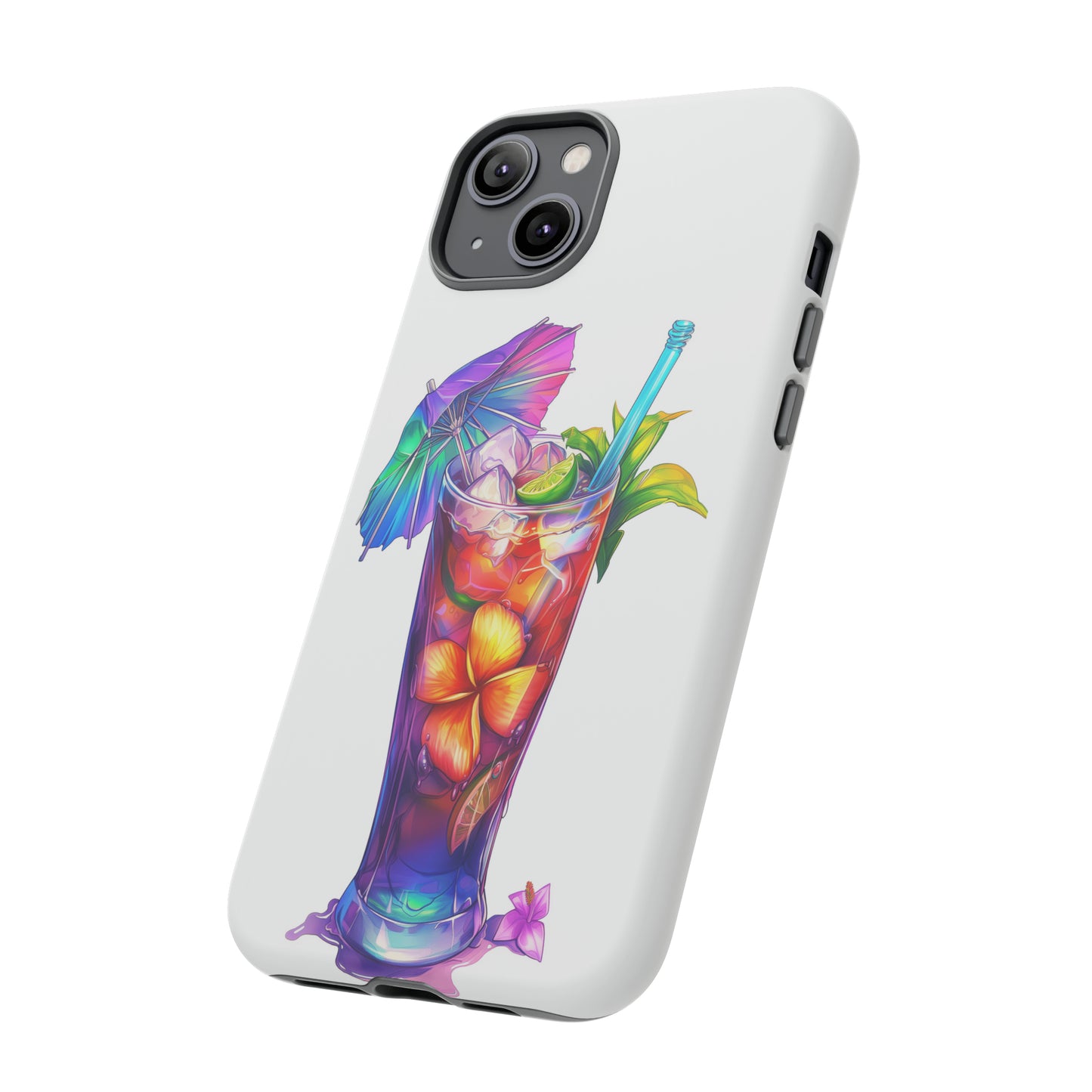 Mai Tai Cocktail Hawaiian Tropical Phone Case, 808, Island Tropics, Wireless Compatible, Protective Cell Phone Case iPhone, Samsung, Pixel