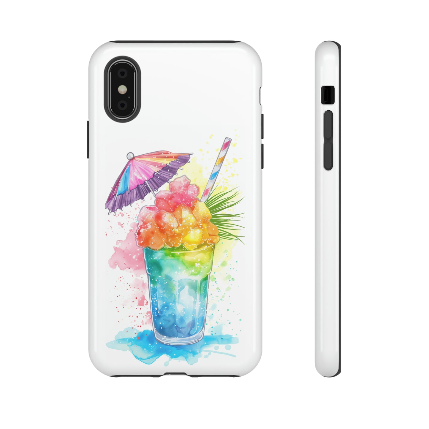 Shave Ice Colorful Hawaiian Tropical Phone Case, 808, Island Tropics, Wireless Compatible, Protective Cell Phone Case iPhone, Samsung, Pixel