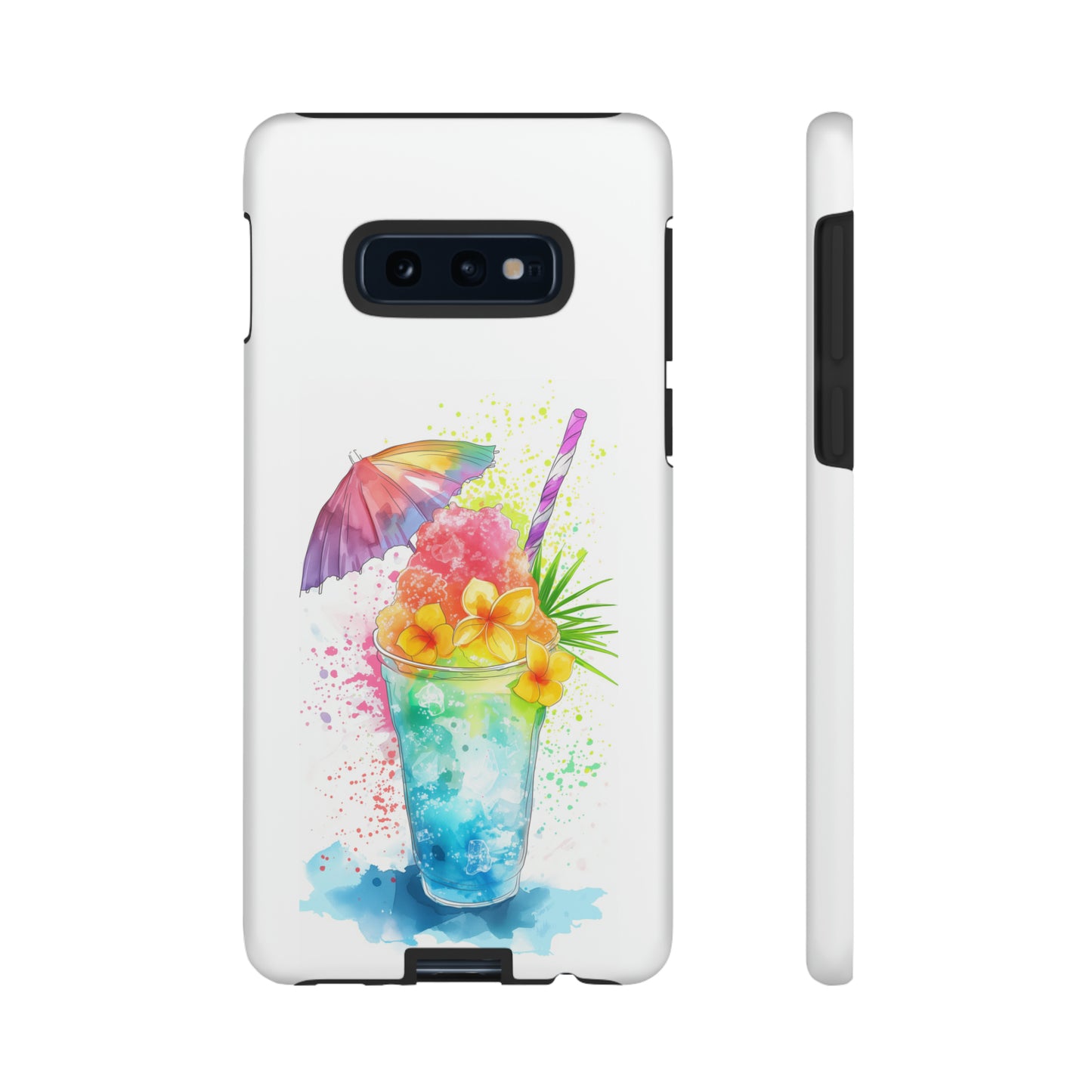 Shave Ice Plumerias Hawaiian Tropical Phone Case, 808, Island Tropics, Wireless Compatible, Protective Cell Case iPhone, Samsung, Pixel