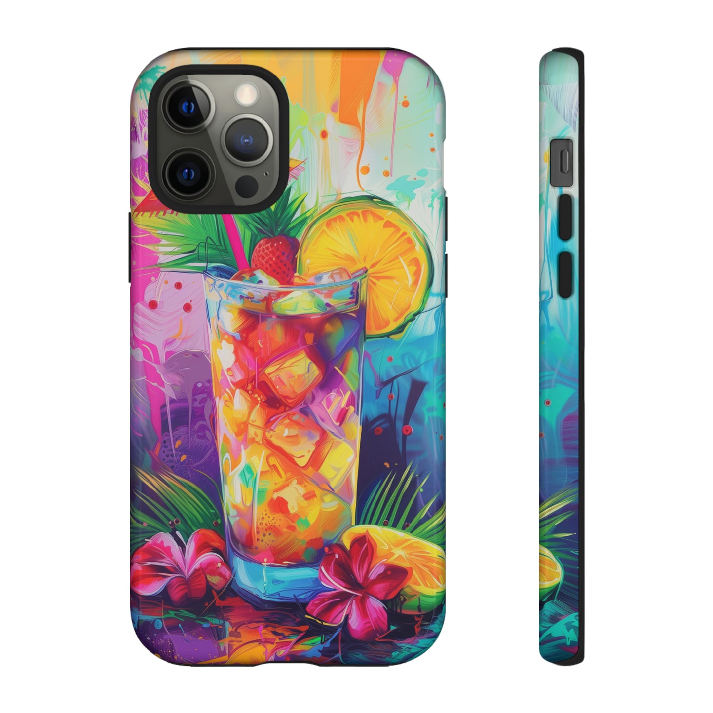 Mai Tai Cocktail Hawaiian Tropical Phone Case, 808, Island Tropics, Wireless Compatible, Protective Cell Phone Case iPhone, Samsung, Pixel