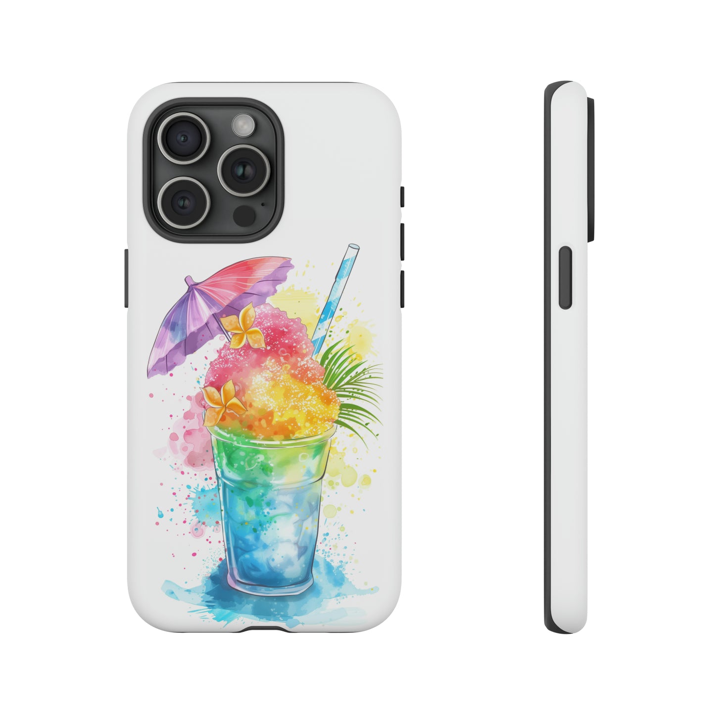 Shave Ice Plumeria Hawaiian Tropical Phone Case, 808, Island Tropics, Wireless Compatible, Protective Cell Phone Case iPhone, Samsung, Pixel
