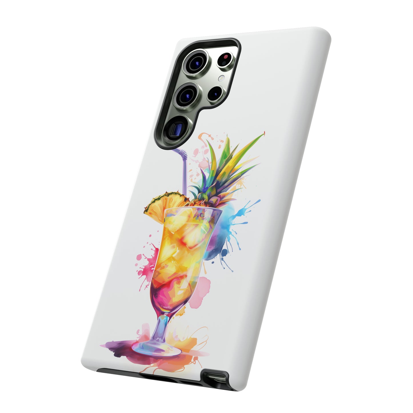 Pina Colada Cocktail Hawaiian Tropical Phone Case, Island Tropics, Wireless Compatible, Protective Cell Phone Case iPhone, Samsung, Pixel