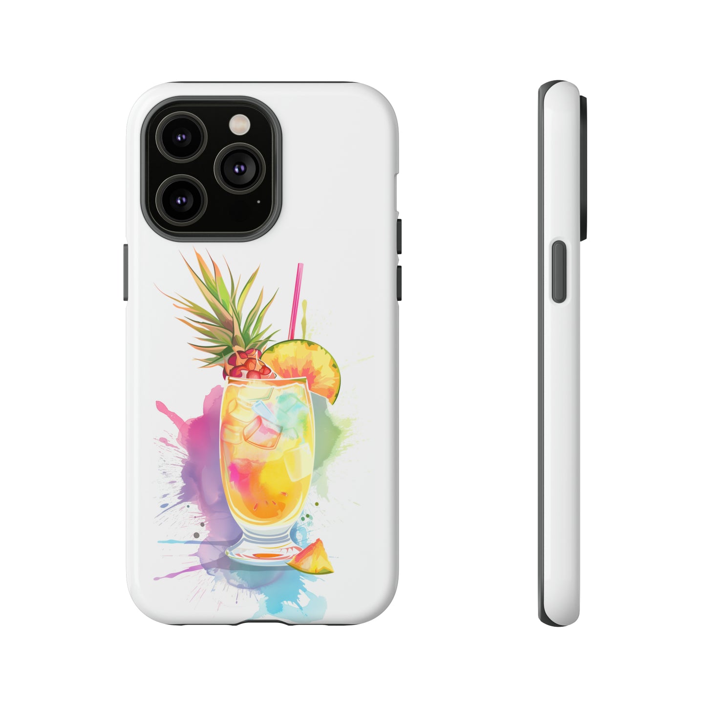 Pina Colada Cocktail Hawaiian Tropical Phone Case, Island Tropics, Wireless Compatible, Protective Cell Phone Case iPhone, Samsung, Pixel