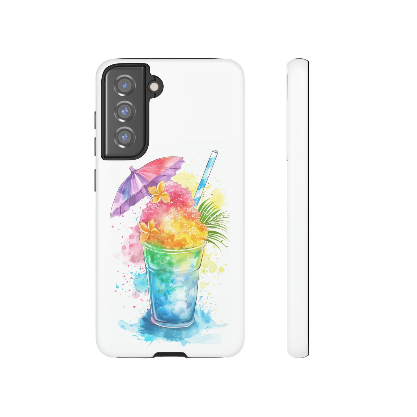 Shave Ice Plumeria Hawaiian Tropical Phone Case, 808, Island Tropics, Wireless Compatible, Protective Cell Phone Case iPhone, Samsung, Pixel