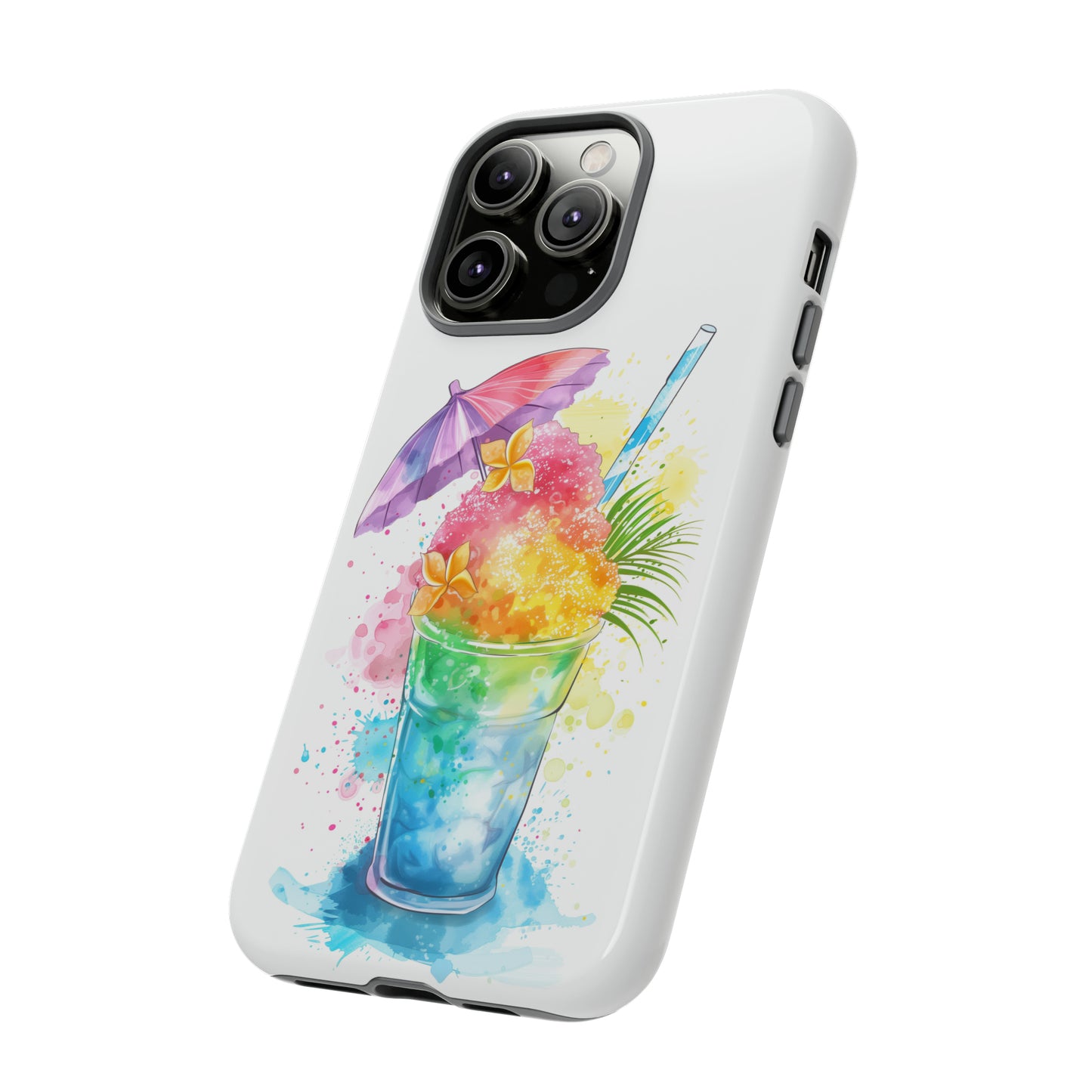 Shave Ice Plumeria Hawaiian Tropical Phone Case, 808, Island Tropics, Wireless Compatible, Protective Cell Phone Case iPhone, Samsung, Pixel