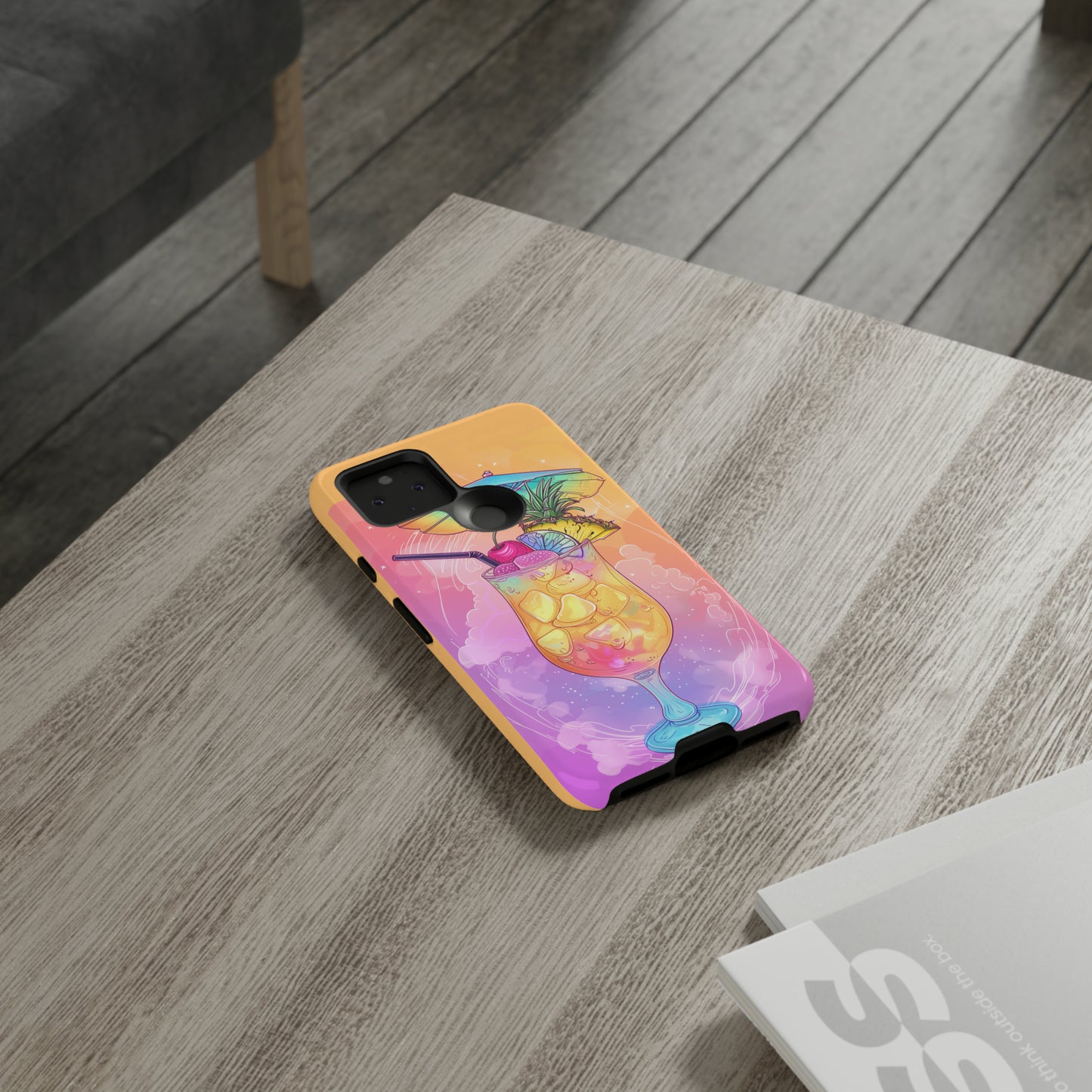 Pina Colada Cocktail Hawaiian Tropical Phone Case, Island Tropics, Wireless Compatible, Protective Cell Phone Case iPhone, Samsung, Pixel