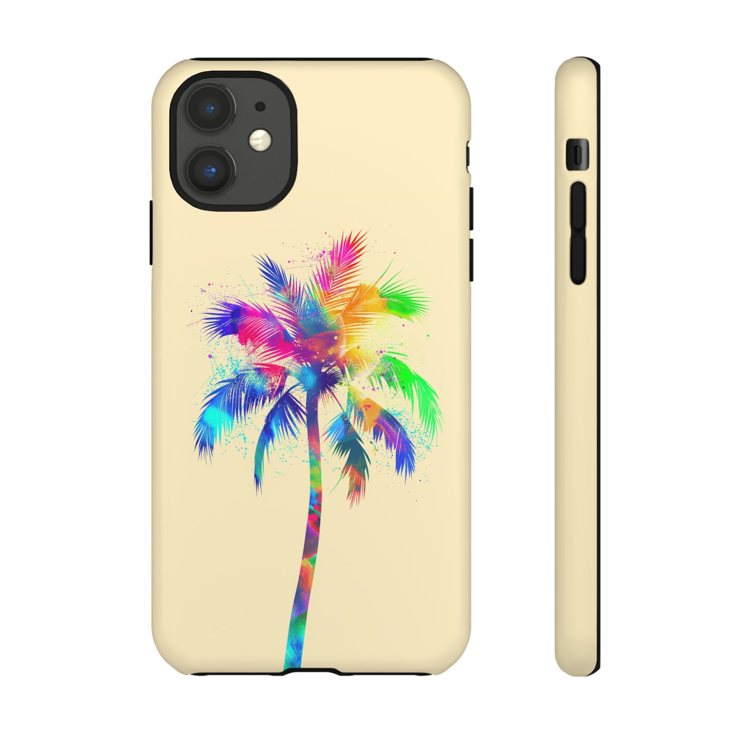 Colorful Palm Tree Hawaiian Tropical Phone Case, Island Tropics, Wireless Compatible, Protective Cell Phone Case for iPhone, Samsung, Pixel