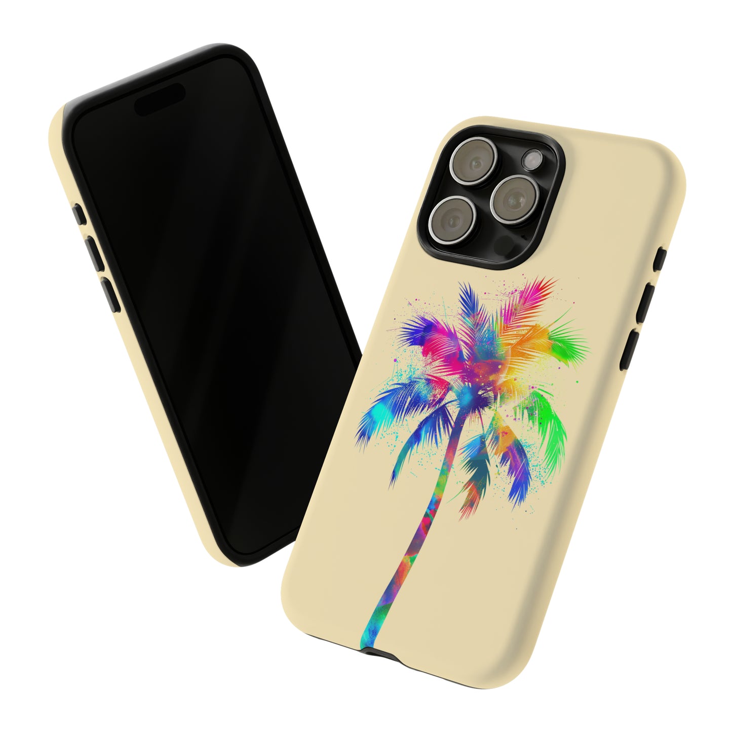 Colorful Palm Tree Hawaiian Tropical Phone Case, Island Tropics, Wireless Compatible, Protective Cell Phone Case for iPhone, Samsung, Pixel