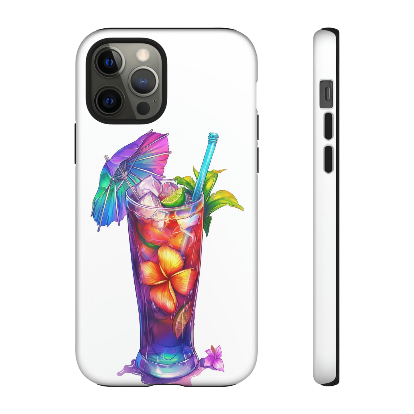 Mai Tai Cocktail Hawaiian Tropical Phone Case, 808, Island Tropics, Wireless Compatible, Protective Cell Phone Case iPhone, Samsung, Pixel