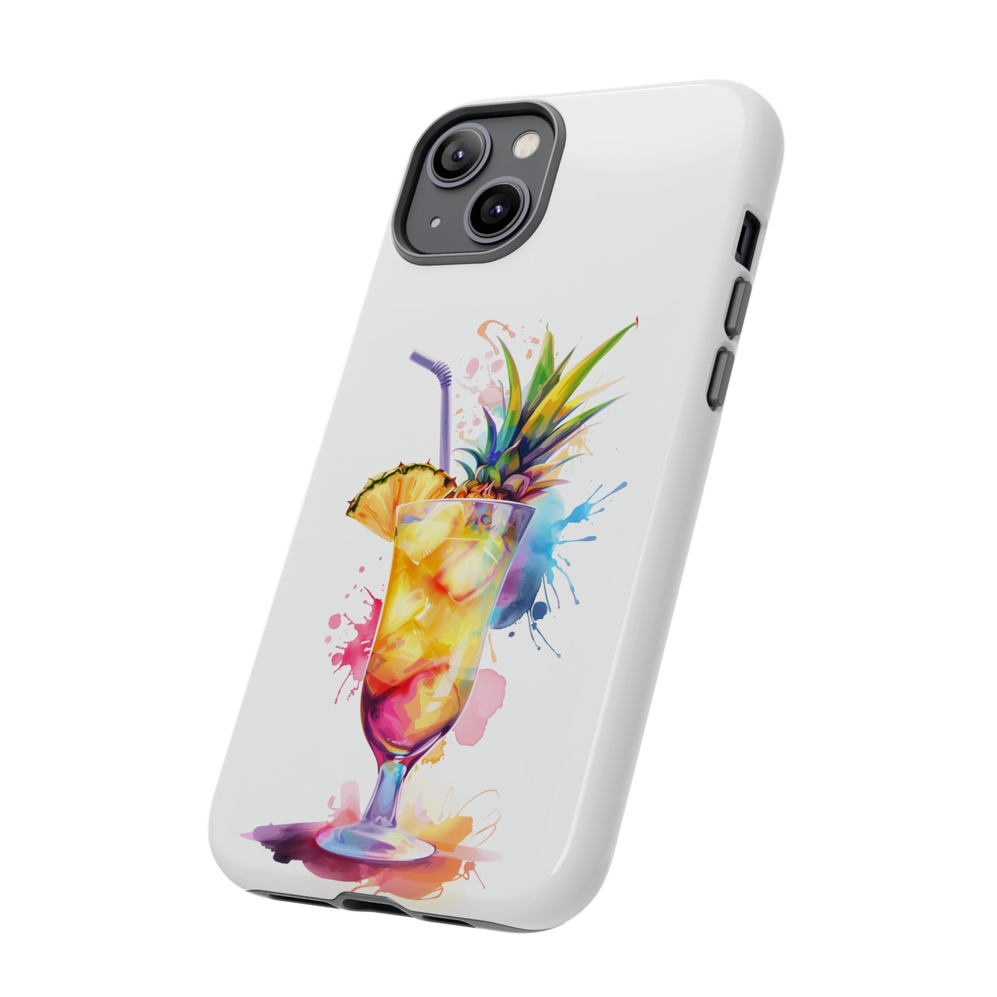 Pina Colada Cocktail Hawaiian Tropical Phone Case, Island Tropics, Wireless Compatible, Protective Cell Phone Case iPhone, Samsung, Pixel