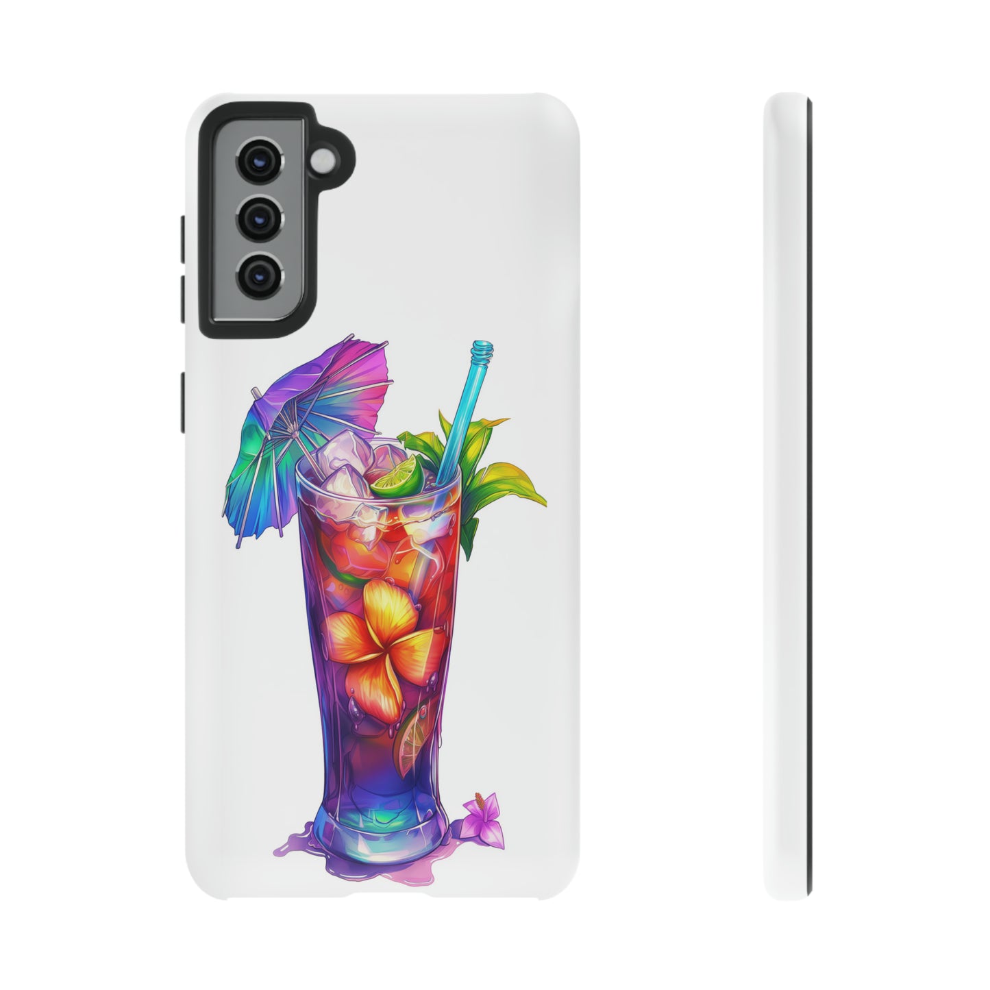 Mai Tai Cocktail Hawaiian Tropical Phone Case, 808, Island Tropics, Wireless Compatible, Protective Cell Phone Case iPhone, Samsung, Pixel