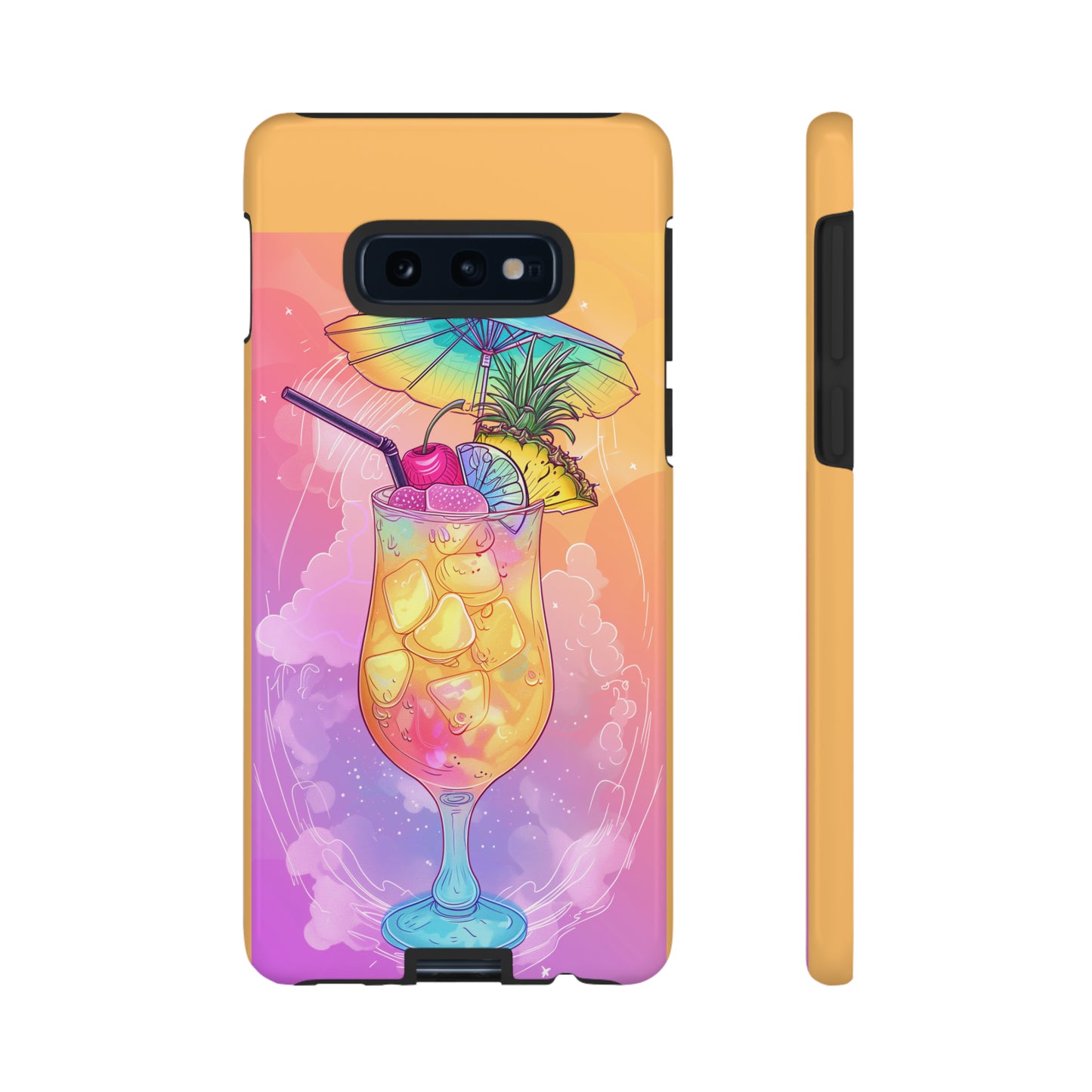 Pina Colada Cocktail Hawaiian Tropical Phone Case, Island Tropics, Wireless Compatible, Protective Cell Phone Case iPhone, Samsung, Pixel