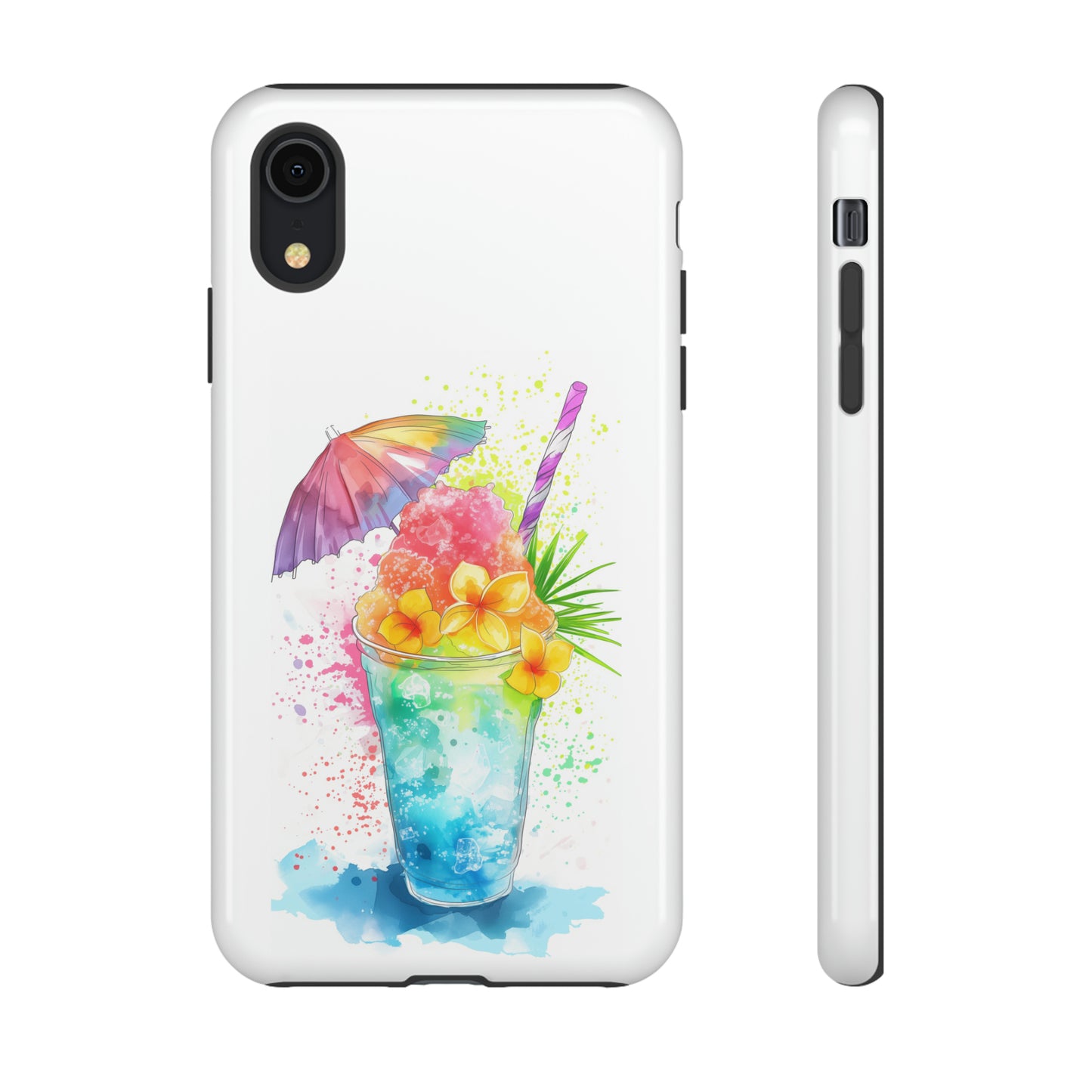 Shave Ice Plumerias Hawaiian Tropical Phone Case, 808, Island Tropics, Wireless Compatible, Protective Cell Case iPhone, Samsung, Pixel