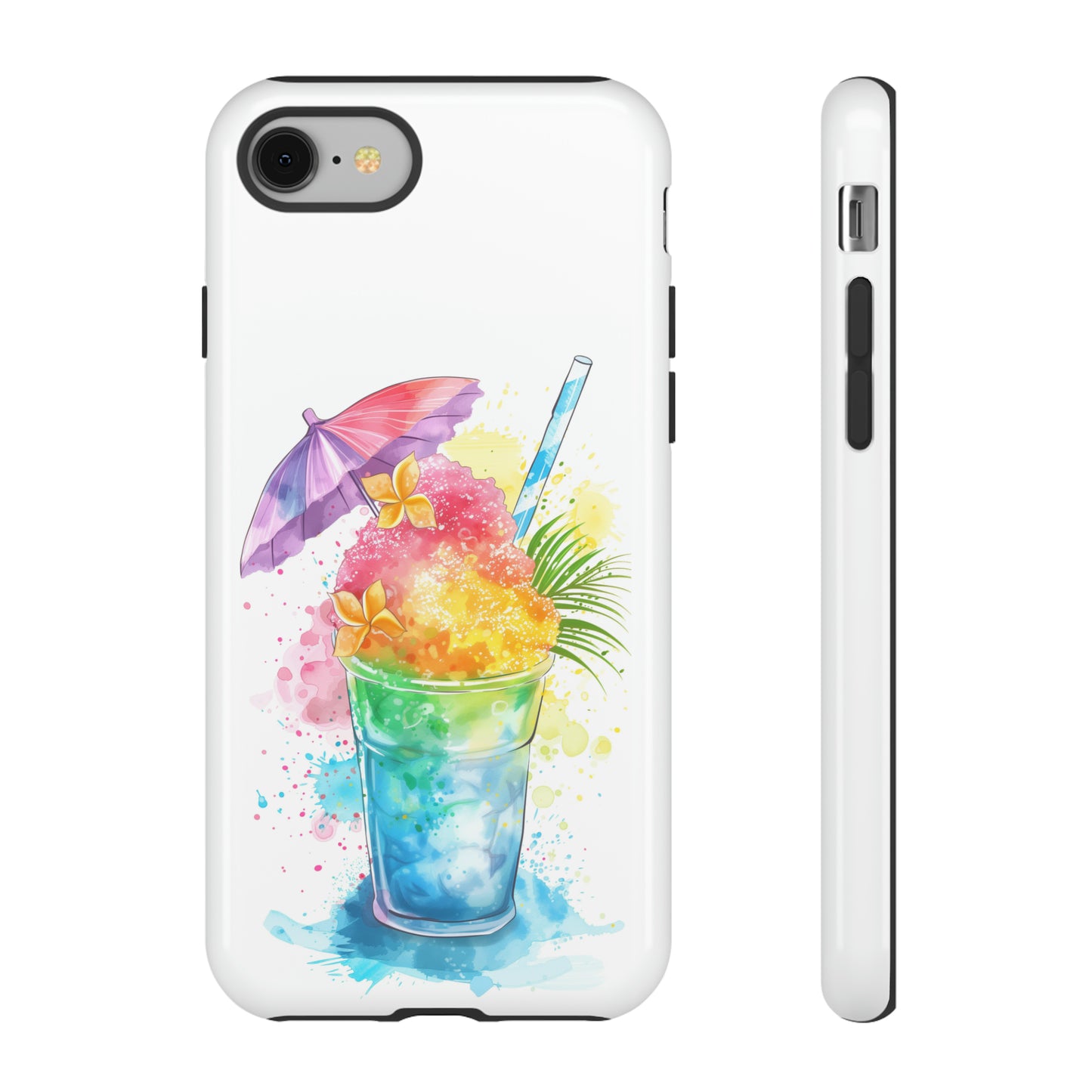 Shave Ice Plumeria Hawaiian Tropical Phone Case, 808, Island Tropics, Wireless Compatible, Protective Cell Phone Case iPhone, Samsung, Pixel