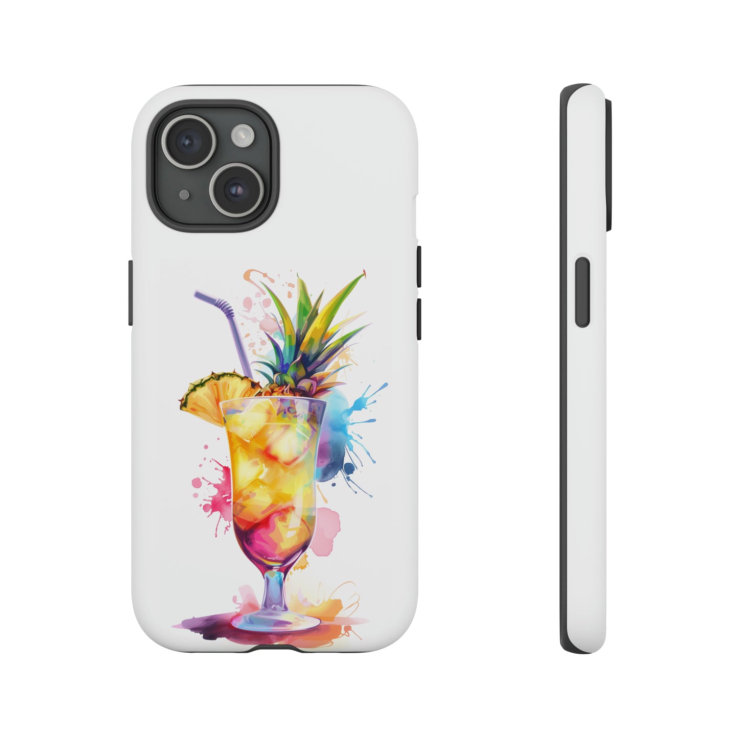 Pina Colada Cocktail Hawaiian Tropical Phone Case, Island Tropics, Wireless Compatible, Protective Cell Phone Case iPhone, Samsung, Pixel