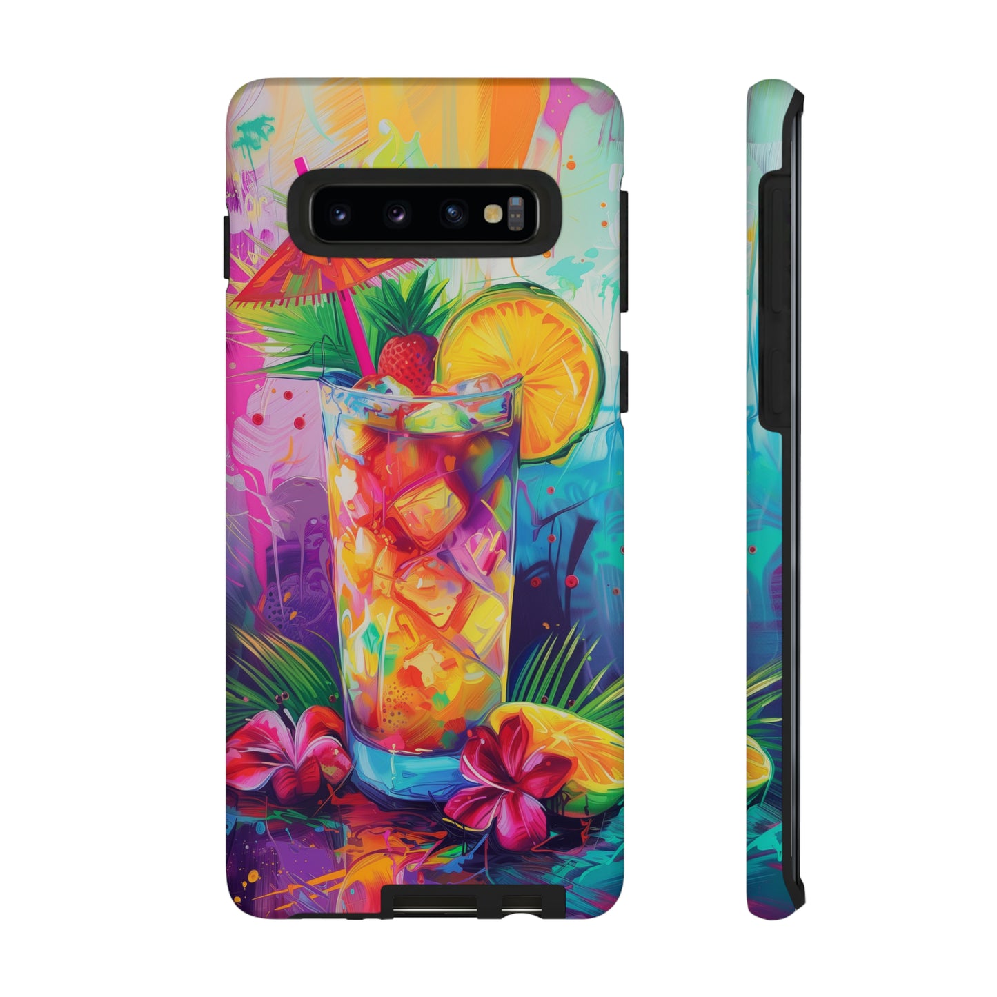 Mai Tai Cocktail Hawaiian Tropical Phone Case, 808, Island Tropics, Wireless Compatible, Protective Cell Phone Case iPhone, Samsung, Pixel