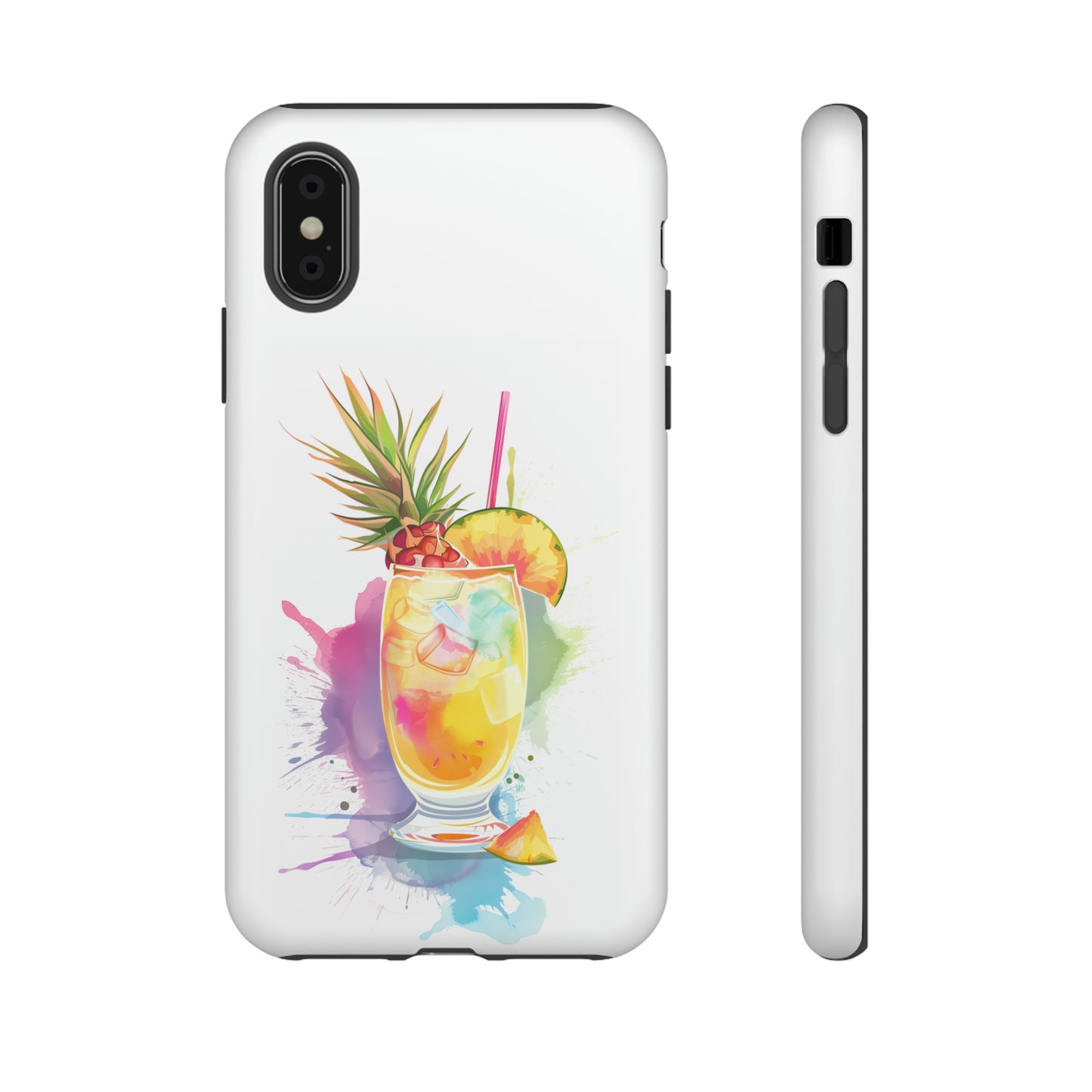 Pina Colada Cocktail Hawaiian Tropical Phone Case, Island Tropics, Wireless Compatible, Protective Cell Phone Case iPhone, Samsung, Pixel