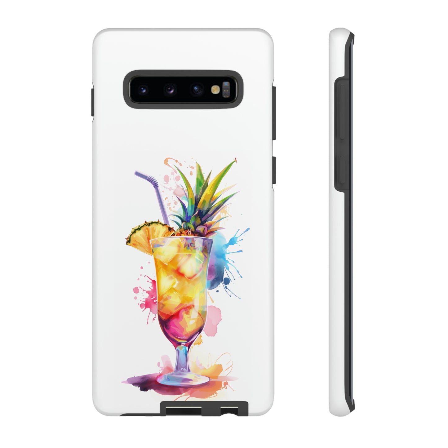 Pina Colada Cocktail Hawaiian Tropical Phone Case, Island Tropics, Wireless Compatible, Protective Cell Phone Case iPhone, Samsung, Pixel