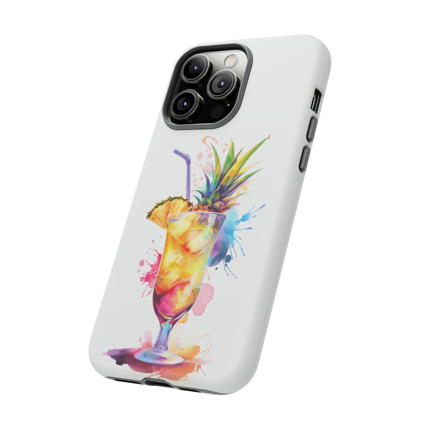 Pina Colada Cocktail Hawaiian Tropical Phone Case, Island Tropics, Wireless Compatible, Protective Cell Phone Case iPhone, Samsung, Pixel