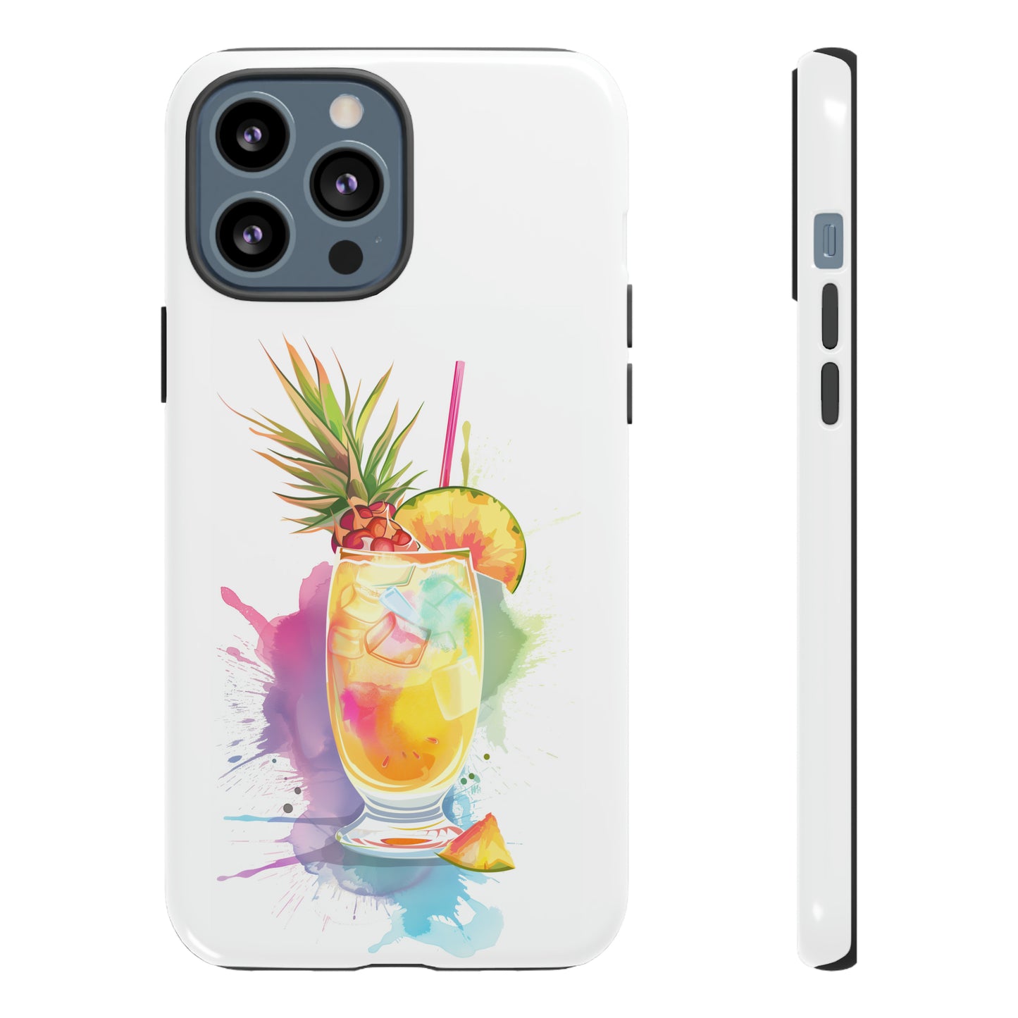 Pina Colada Cocktail Hawaiian Tropical Phone Case, Island Tropics, Wireless Compatible, Protective Cell Phone Case iPhone, Samsung, Pixel