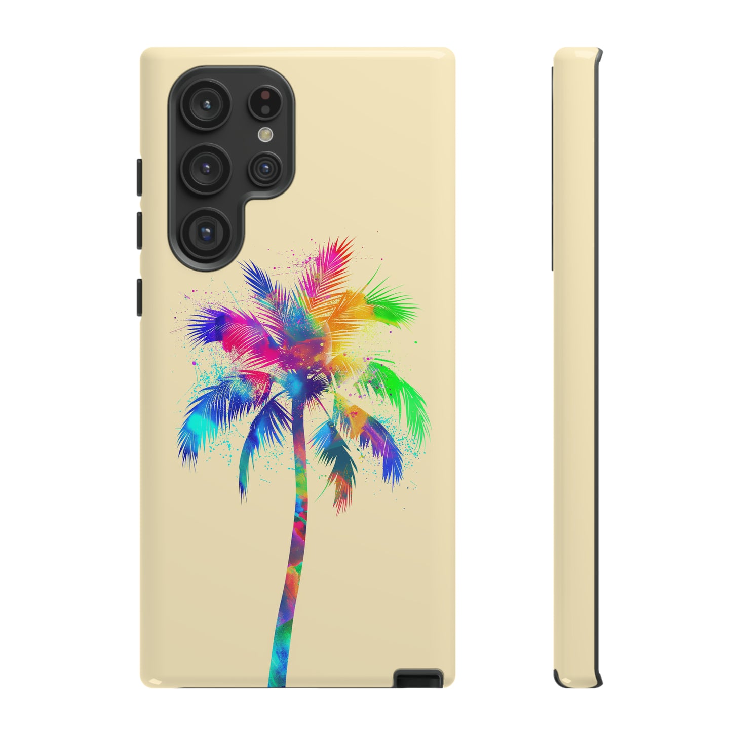 Colorful Palm Tree Hawaiian Tropical Phone Case, Island Tropics, Wireless Compatible, Protective Cell Phone Case for iPhone, Samsung, Pixel