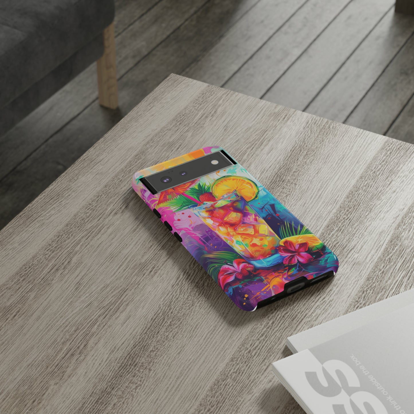 Mai Tai Cocktail Hawaiian Tropical Phone Case, 808, Island Tropics, Wireless Compatible, Protective Cell Phone Case iPhone, Samsung, Pixel