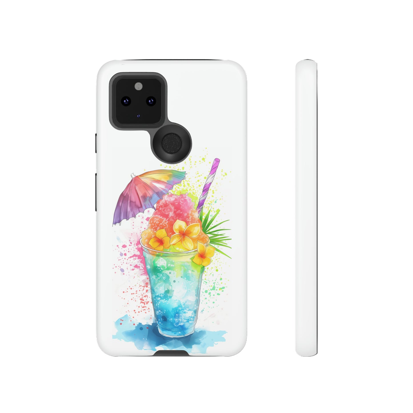 Shave Ice Plumerias Hawaiian Tropical Phone Case, 808, Island Tropics, Wireless Compatible, Protective Cell Case iPhone, Samsung, Pixel