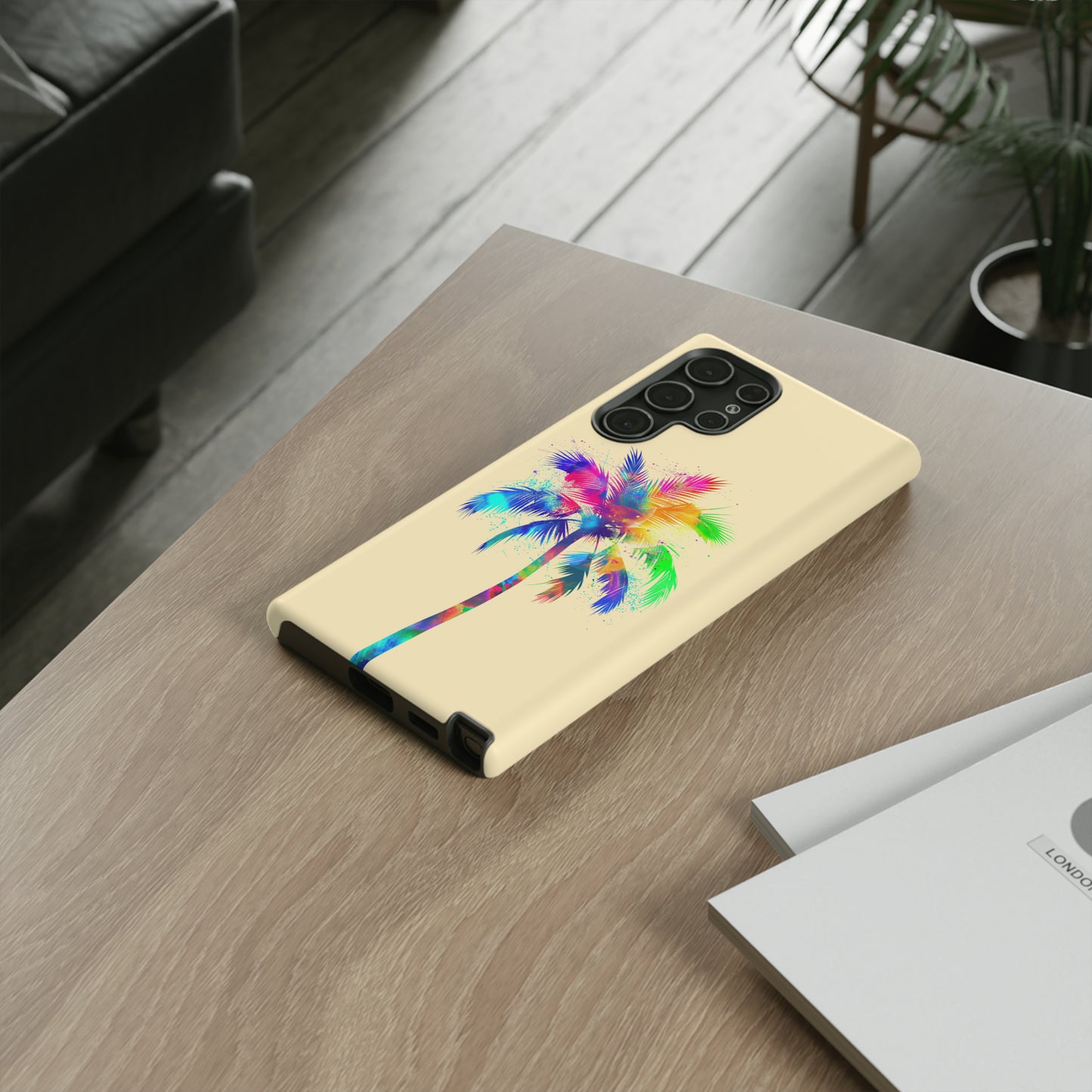 Colorful Palm Tree Hawaiian Tropical Phone Case, Island Tropics, Wireless Compatible, Protective Cell Phone Case for iPhone, Samsung, Pixel