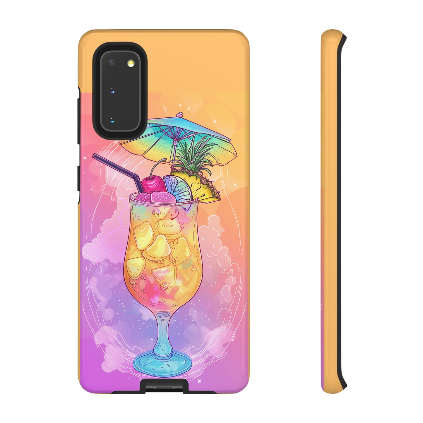 Pina Colada Cocktail Hawaiian Tropical Phone Case, Island Tropics, Wireless Compatible, Protective Cell Phone Case iPhone, Samsung, Pixel