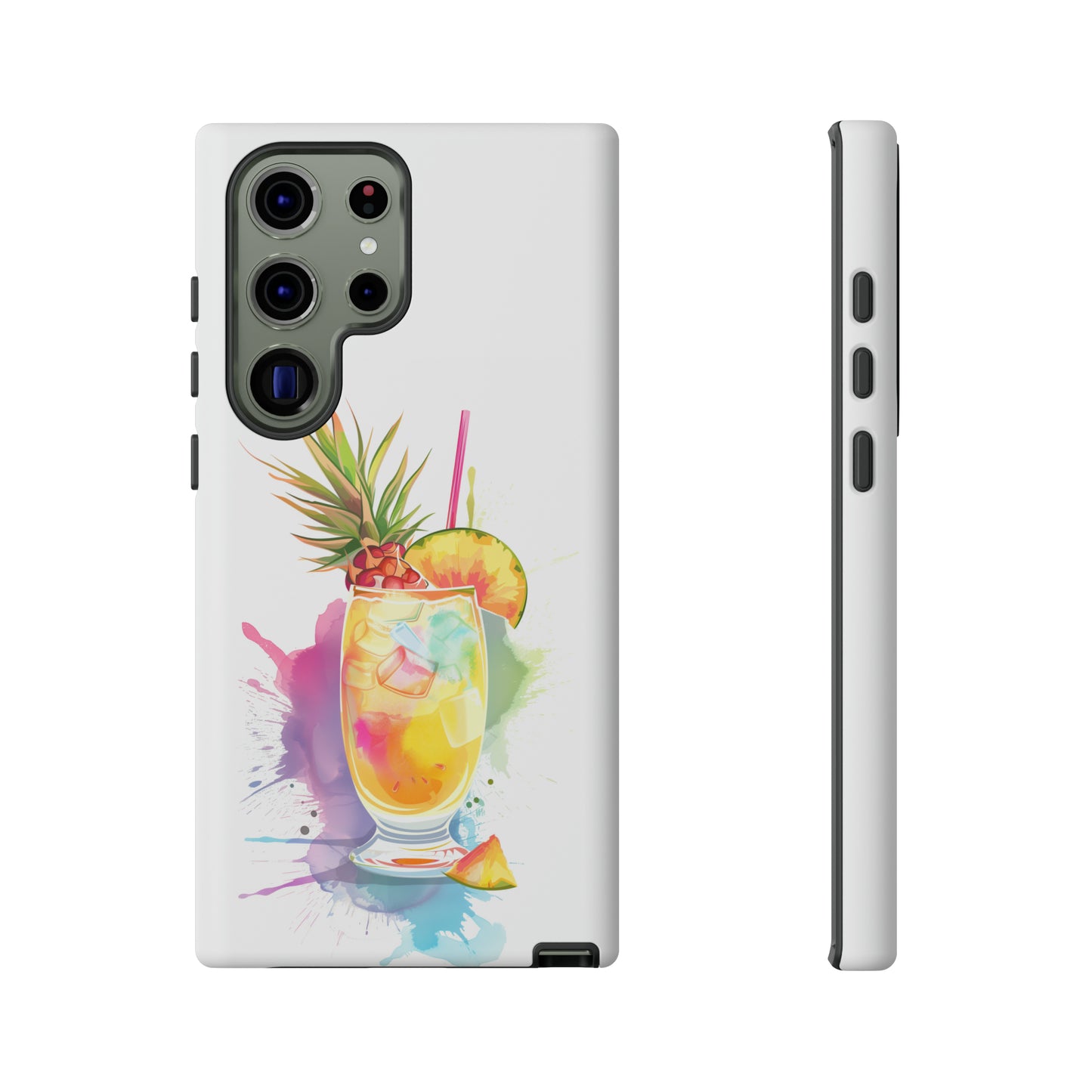 Pina Colada Cocktail Hawaiian Tropical Phone Case, Island Tropics, Wireless Compatible, Protective Cell Phone Case iPhone, Samsung, Pixel
