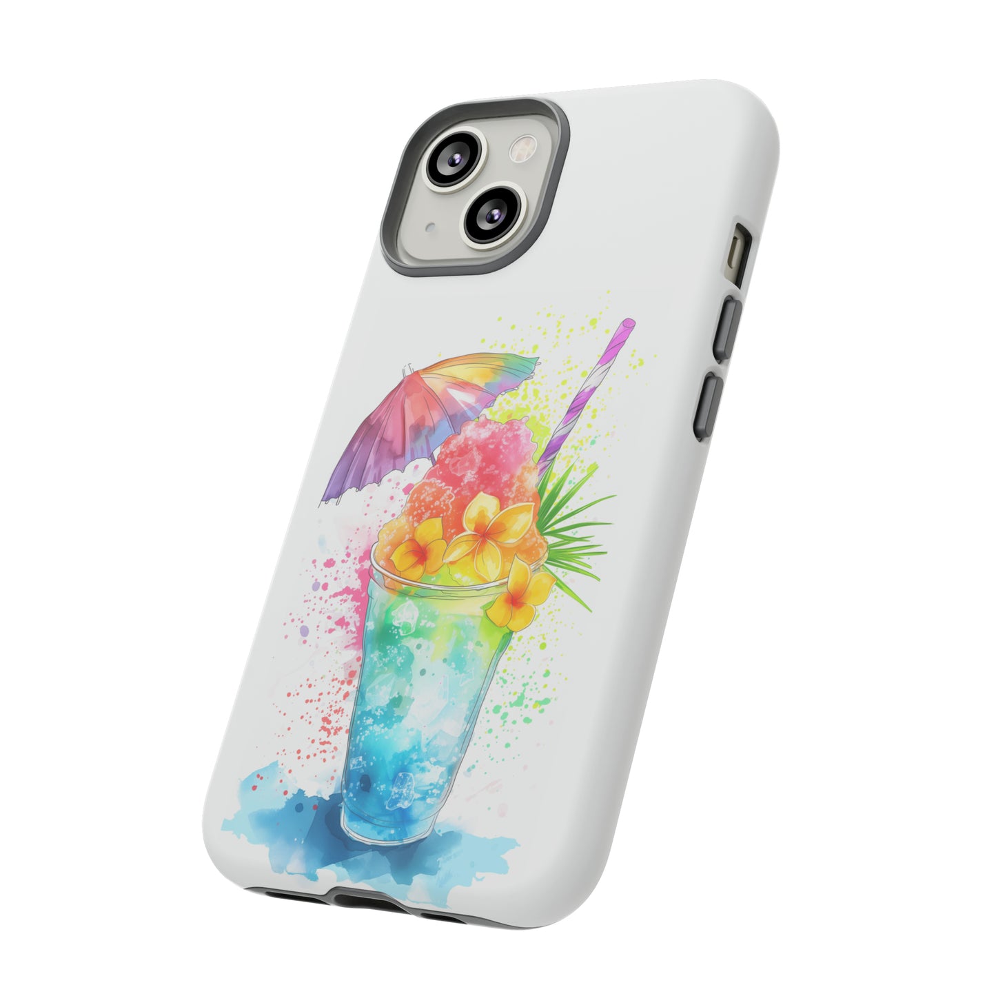 Shave Ice Plumerias Hawaiian Tropical Phone Case, 808, Island Tropics, Wireless Compatible, Protective Cell Case iPhone, Samsung, Pixel