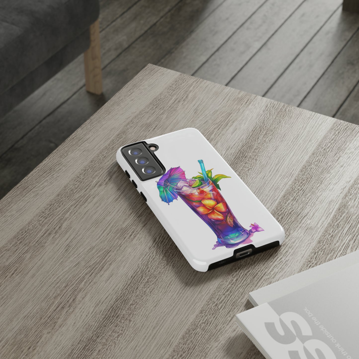 Mai Tai Cocktail Hawaiian Tropical Phone Case, 808, Island Tropics, Wireless Compatible, Protective Cell Phone Case iPhone, Samsung, Pixel